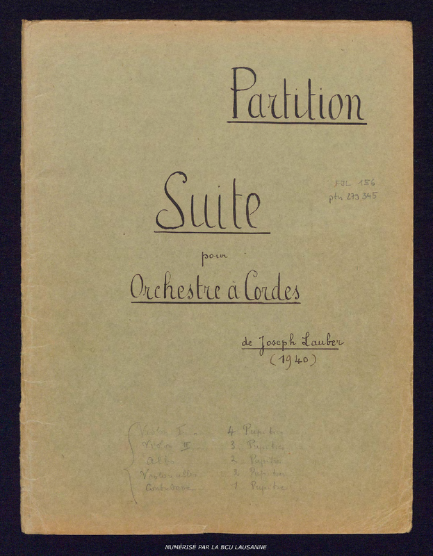 Suite for String Orchestra (Lauber, Joseph) IMSLP