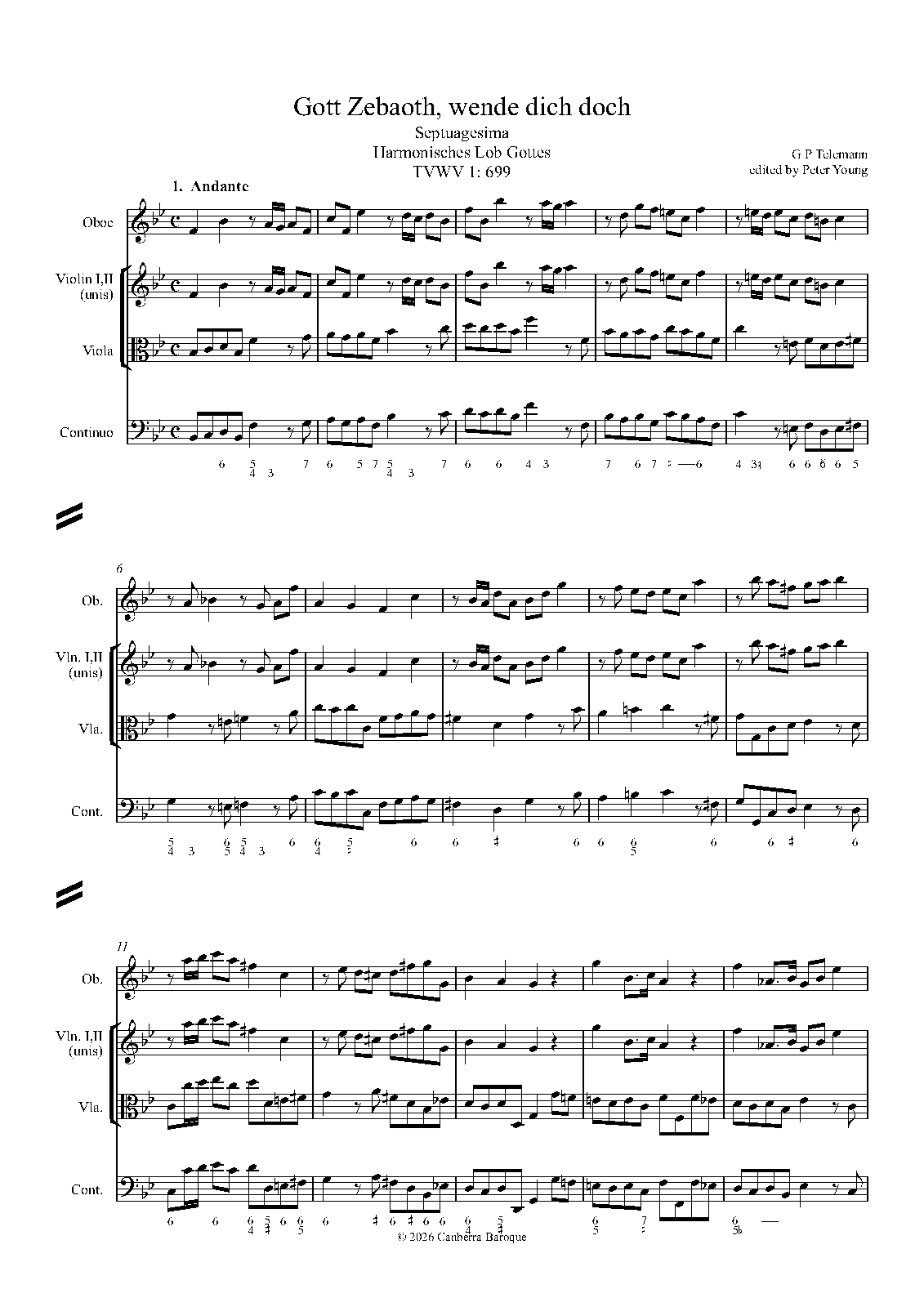 Gott Zebaoth, wende dich doch, TWV 1:699