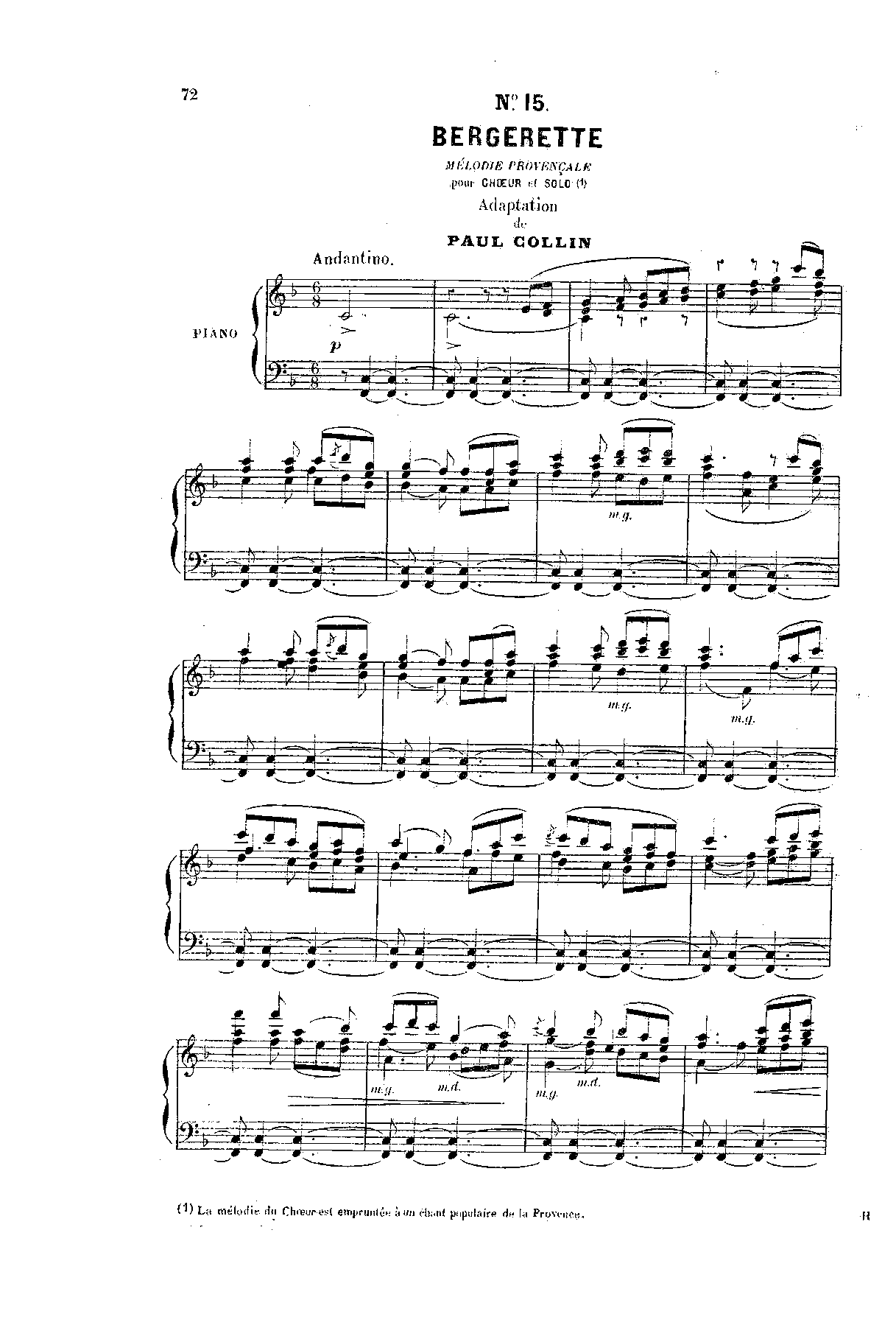 Bergerette (Dubois, Théodore) IMSLP