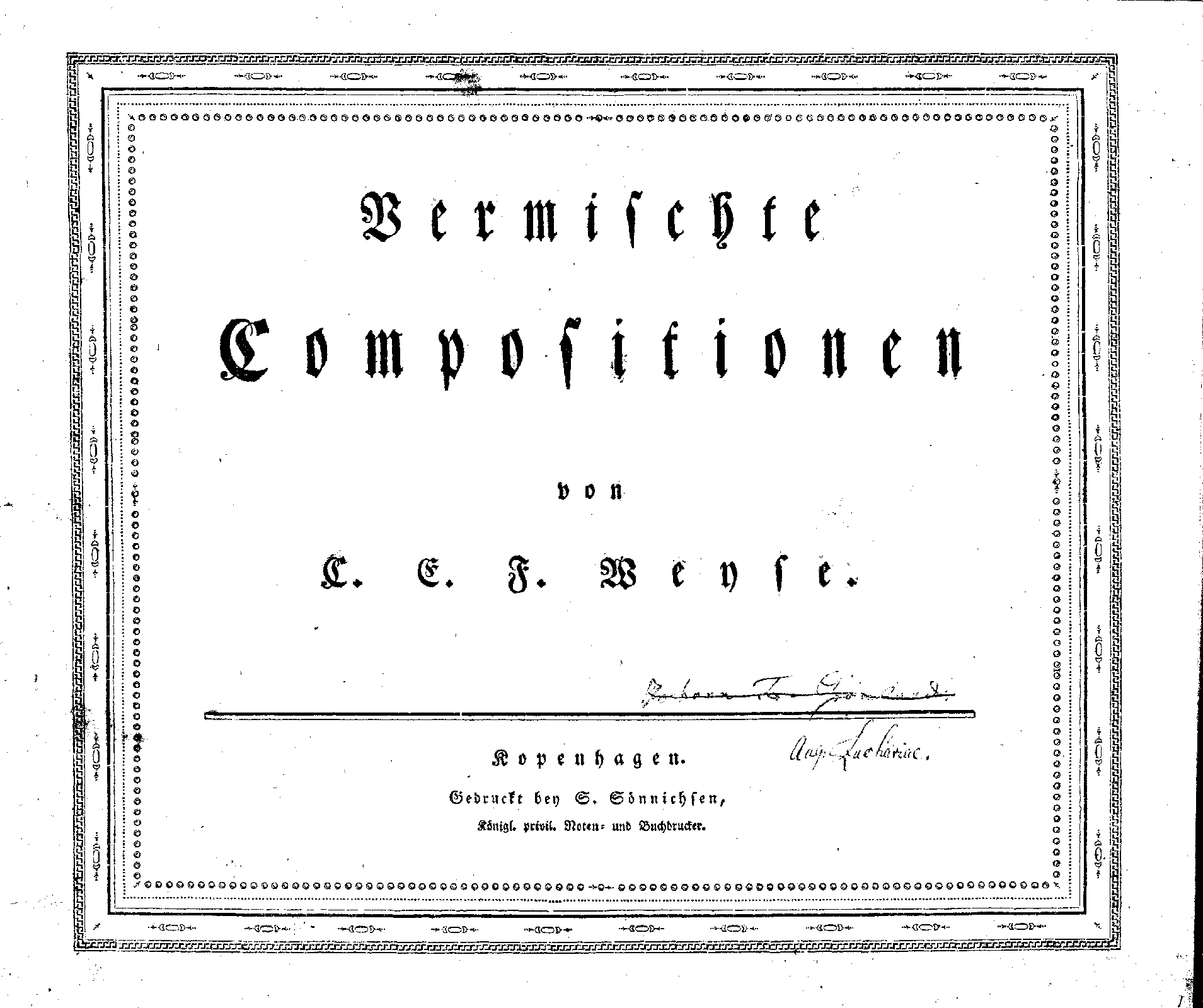 Vermischte Compositionen (Weyse, Christoph Ernst Friedrich) IMSLP