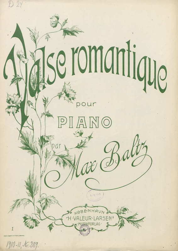 Valse romantique (Baltz, Max) IMSLP