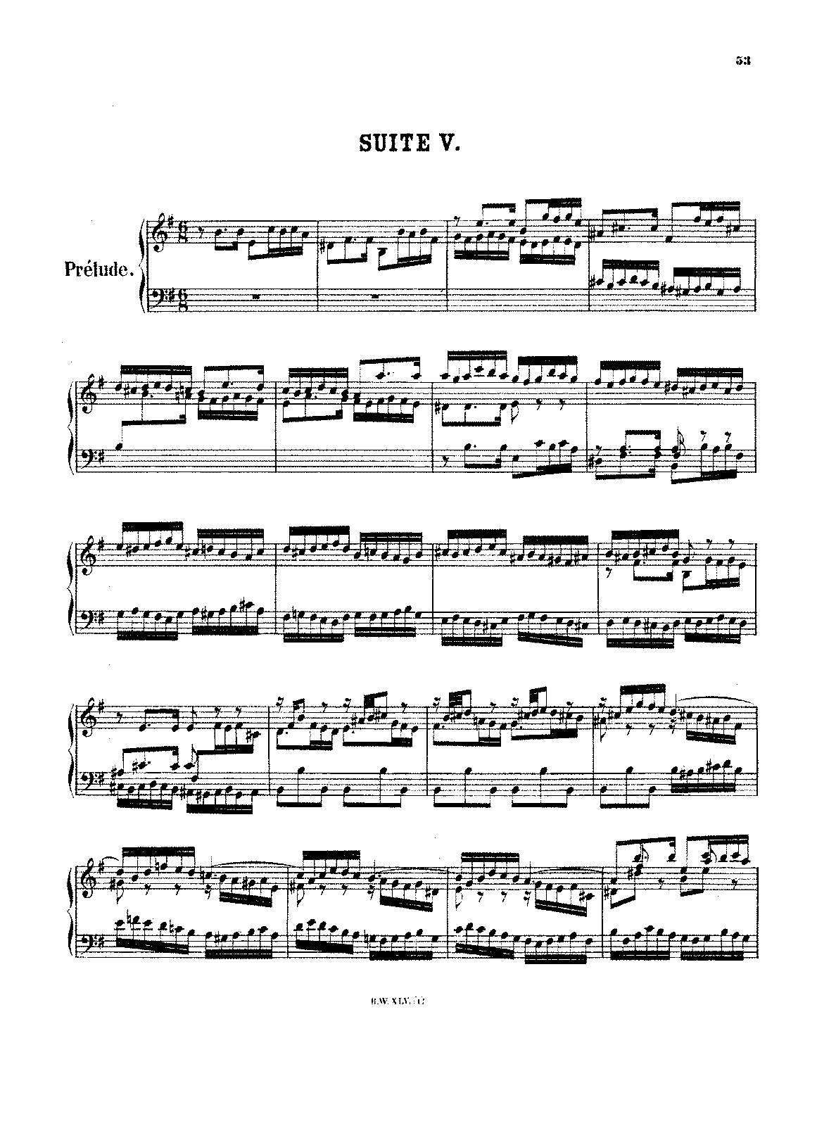 English Suite No.5 in E minor, BWV 810 (Bach, Johann Sebastian) - IMSLP ...