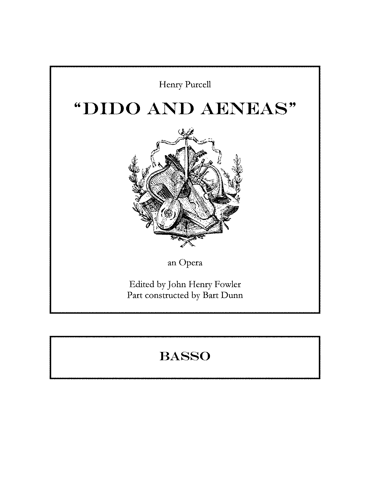 Dido And Aeneas, Z.626 (Purcell, Henry) - IMSLP: Free Sheet Music PDF ...