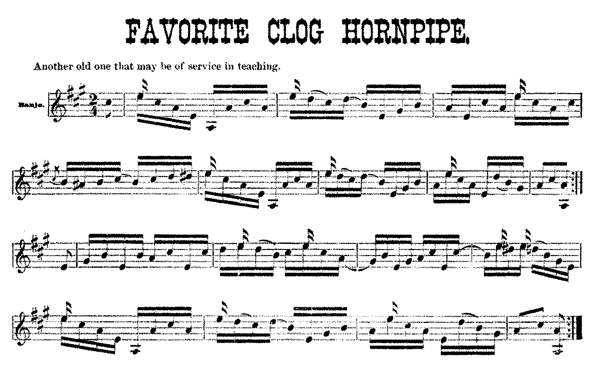 favorite clog hornpipe (stewart, samuel swain)