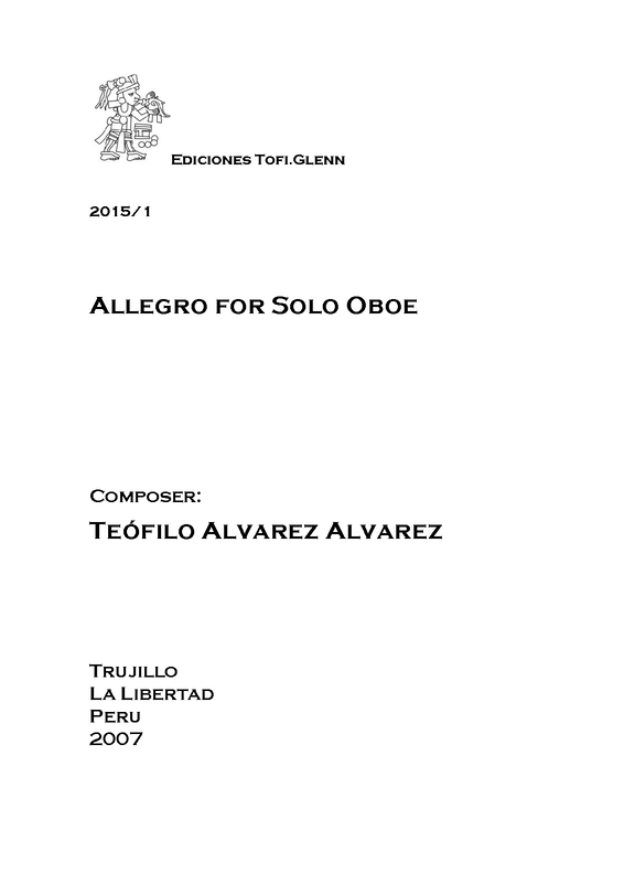 Allegro for Oboe Solo (Alvarez Alvarez, Teófilo) IMSLP