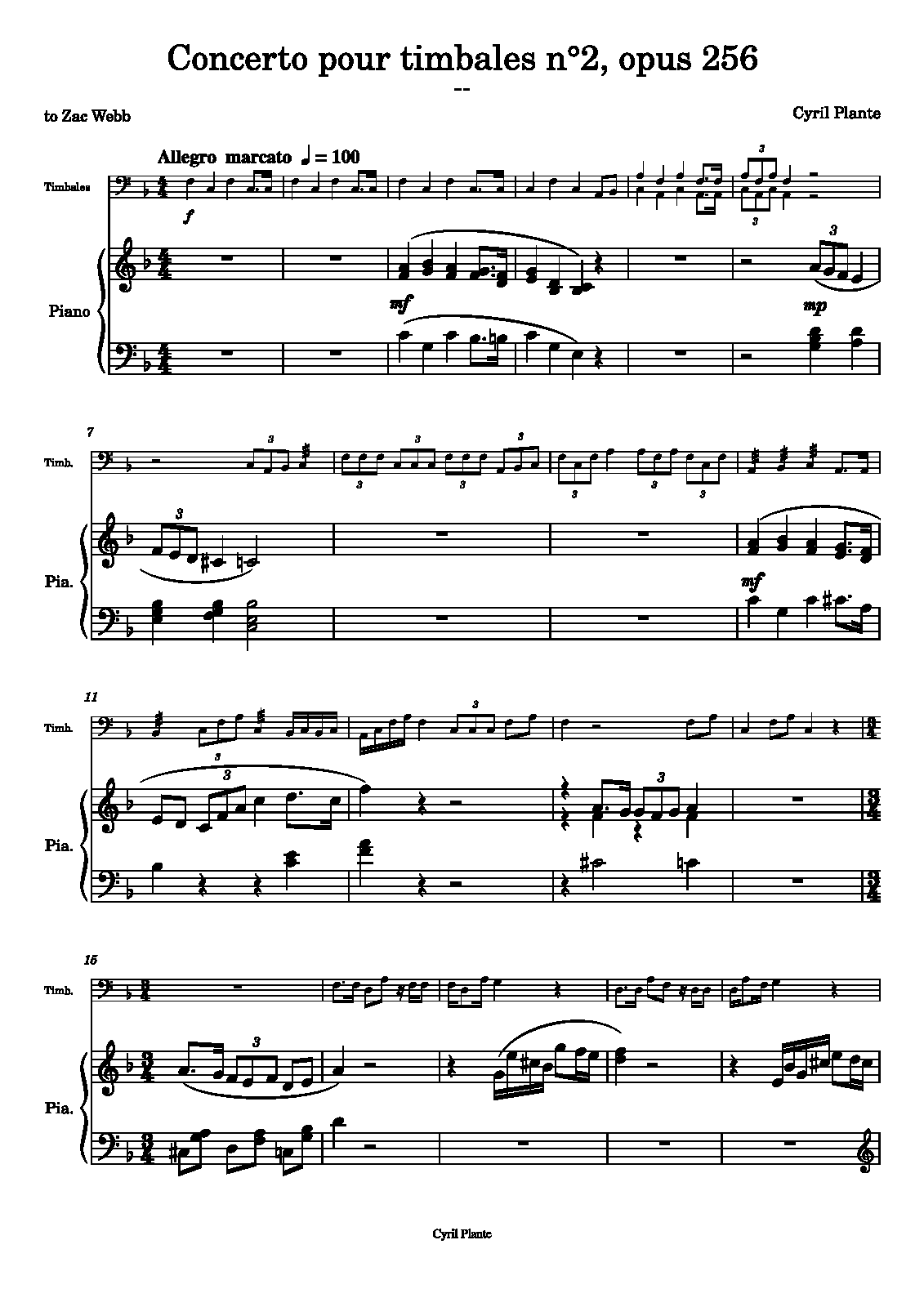 Timpani Concerto No.2, Op.256 (Plante, Cyril) IMSLP