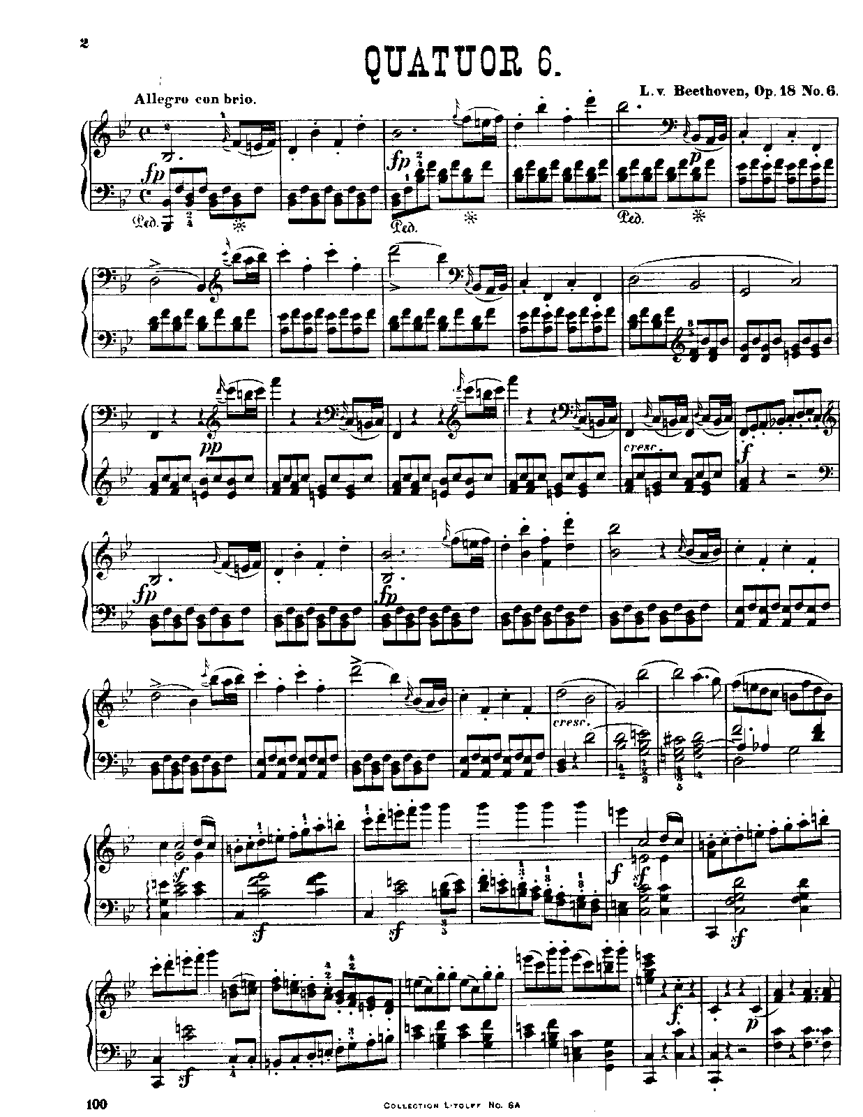 beethoven string quartet no 6 imslp