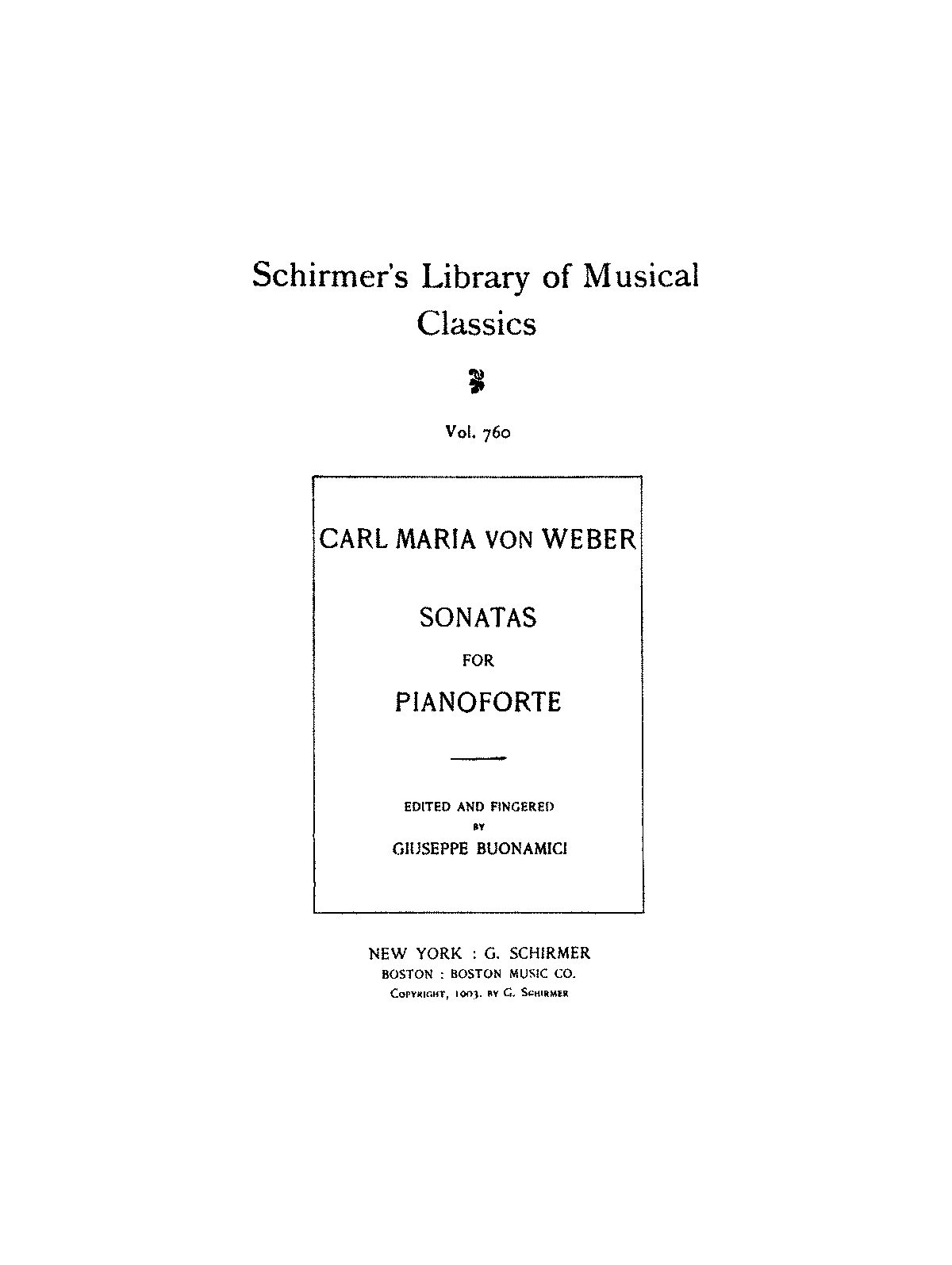 Sonatas for Pianoforte (Weber, Carl Maria von) - IMSLP