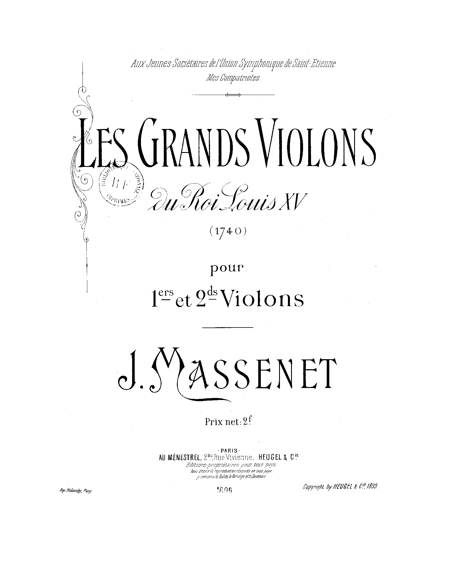 Les grands violons du roi Louis XV Jules) IMSLP