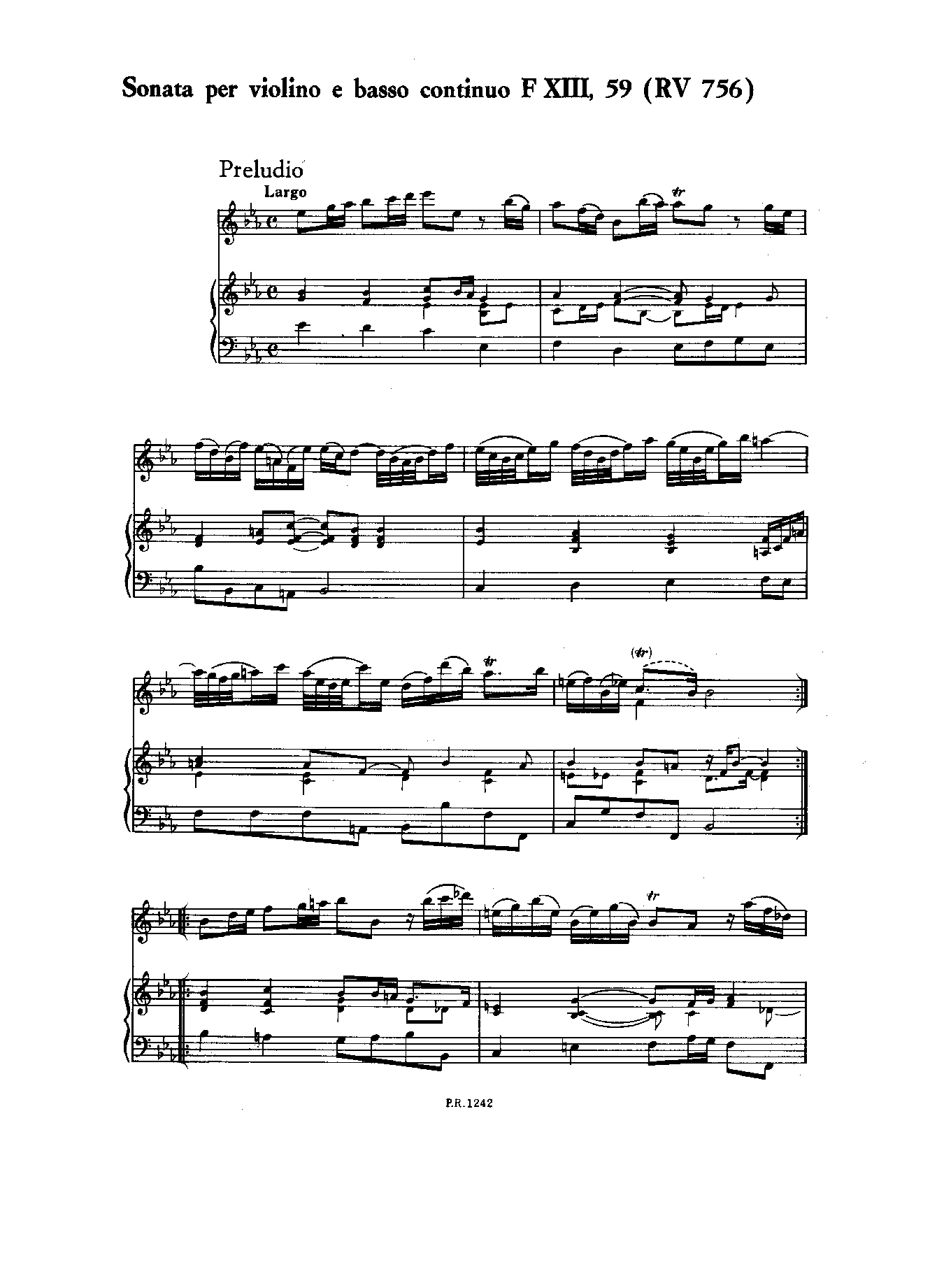 Violin Sonata in E-flat major