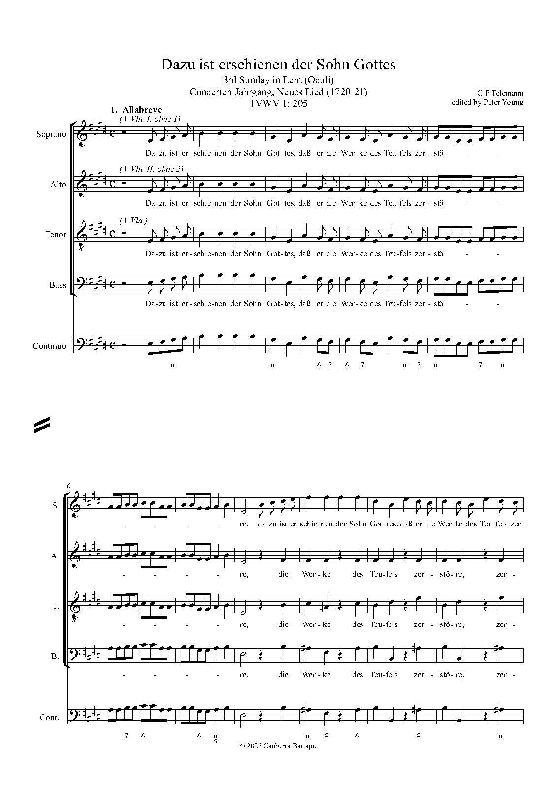 Dazu ist erschienen der Sohn Gottes