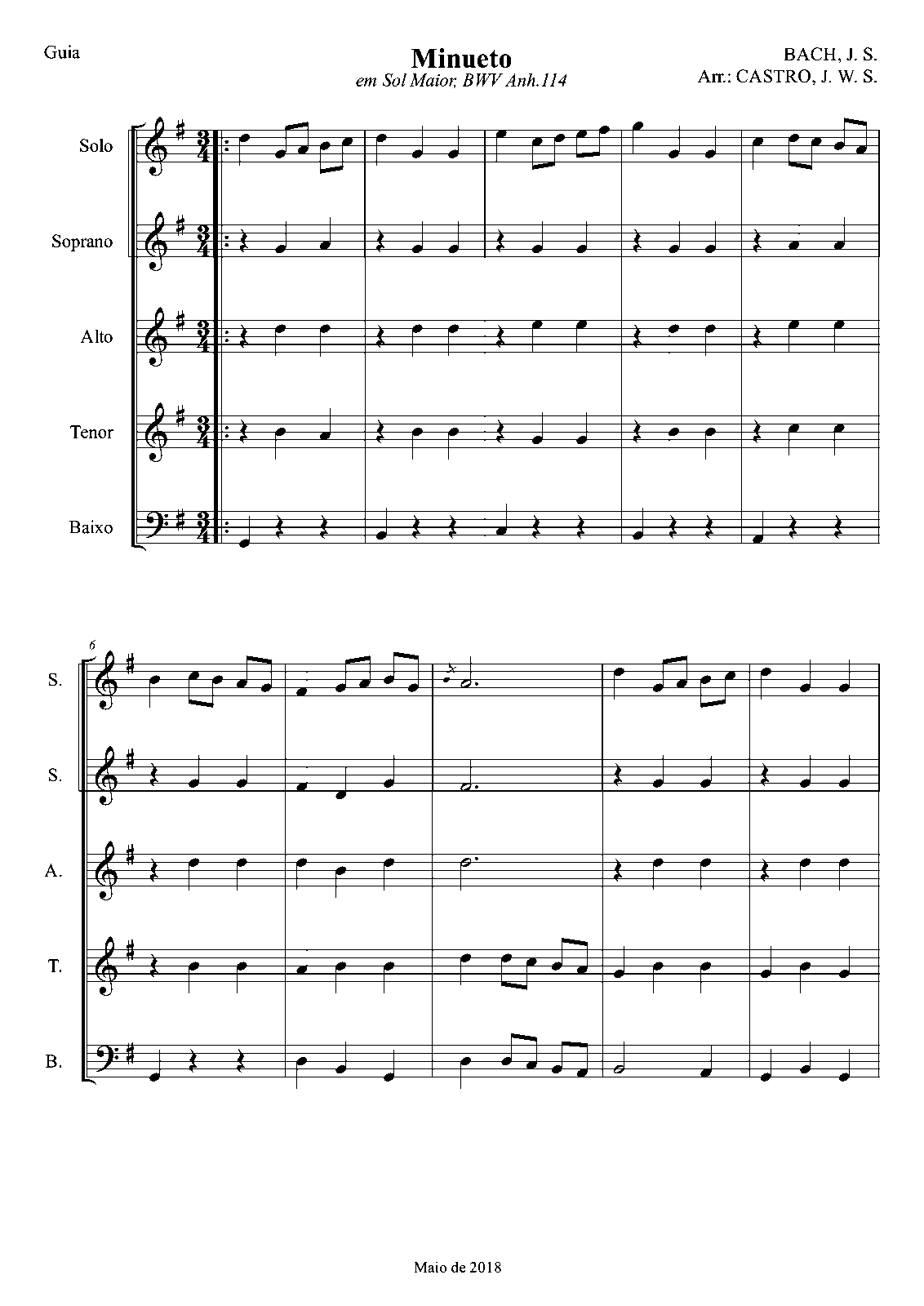 Notebooks for Anna Magdalena Bach (Bach, Johann Sebastian) - IMSLP ...