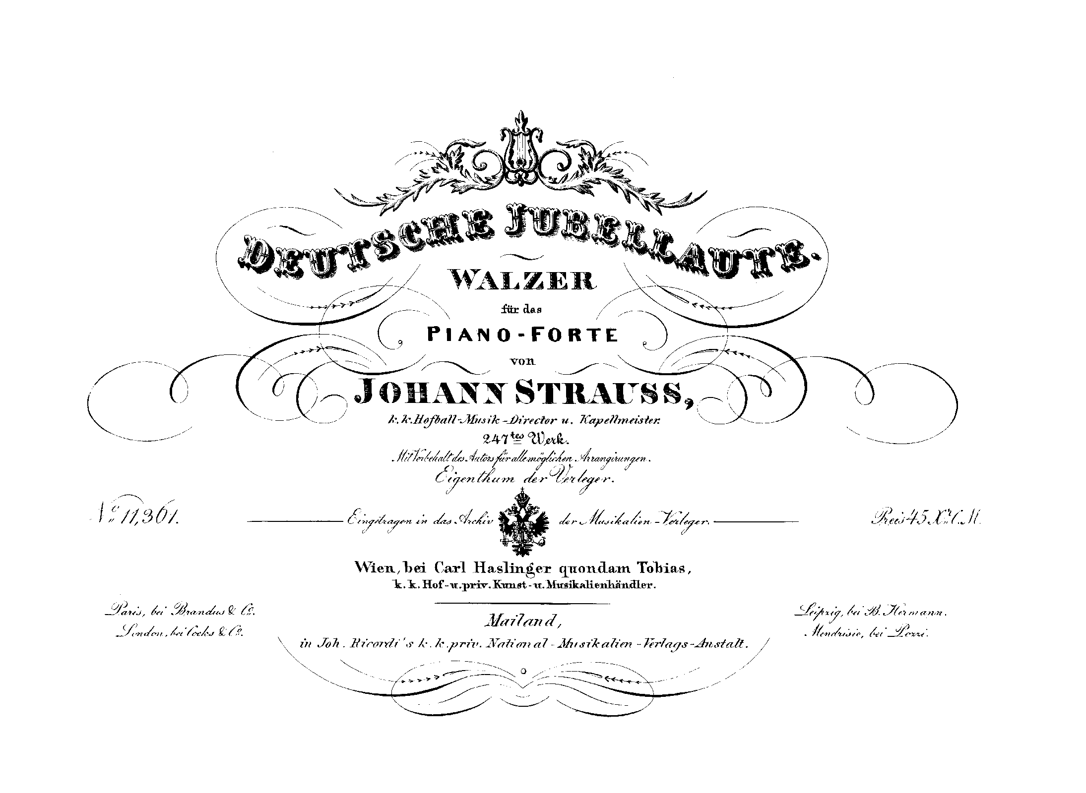 Deutsche Jubellaute, Op.247
