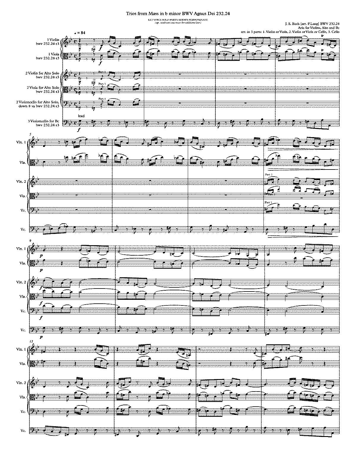 Mass In B Minor, BWV 232 (Bach, Johann Sebastian) - IMSLP: Free Sheet ...