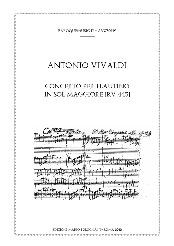 Recorder Concerto in C major, RV 443 (Vivaldi, Antonio) IMSLP