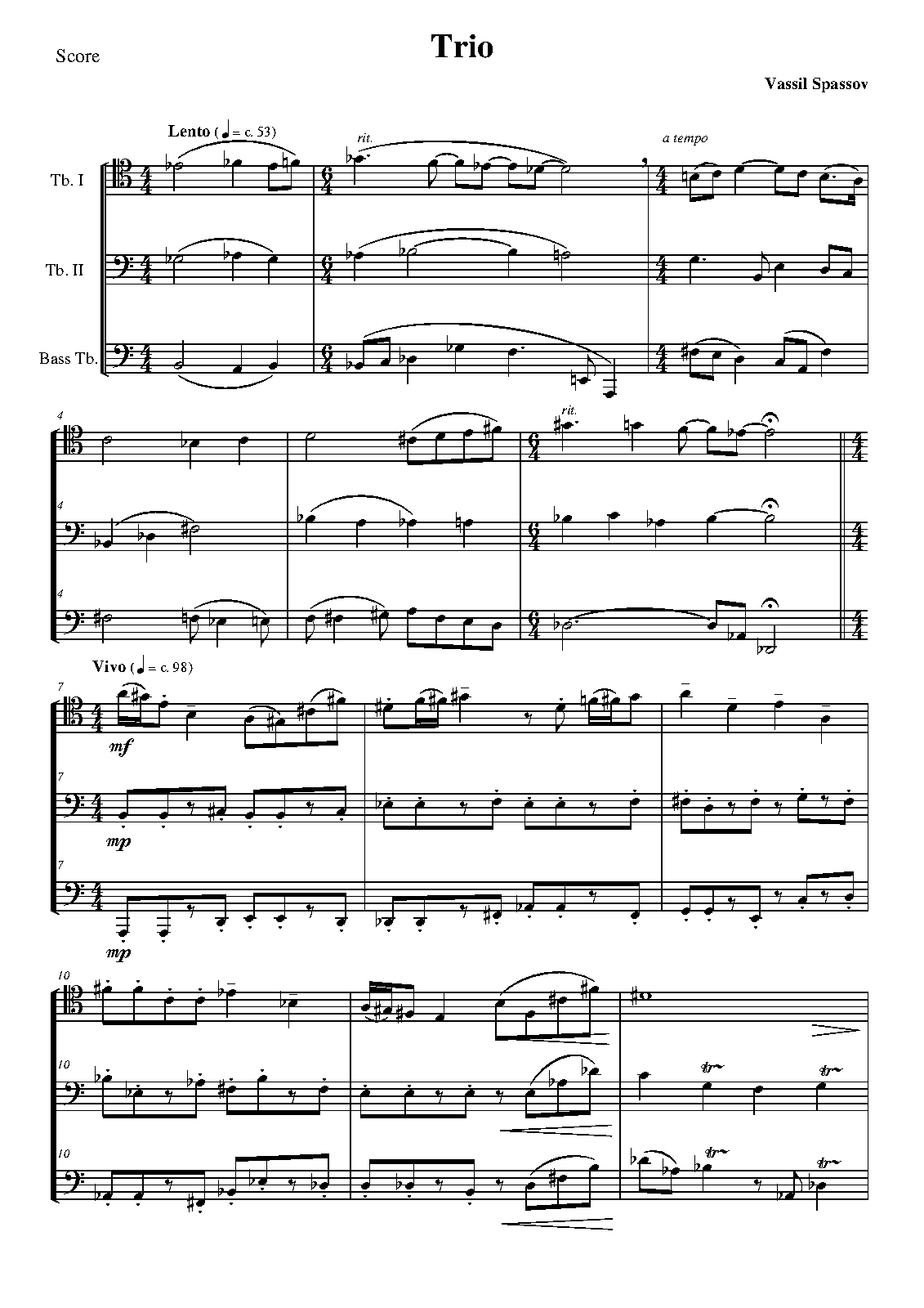 Trombone Trio (Spassov, Vassil) IMSLP