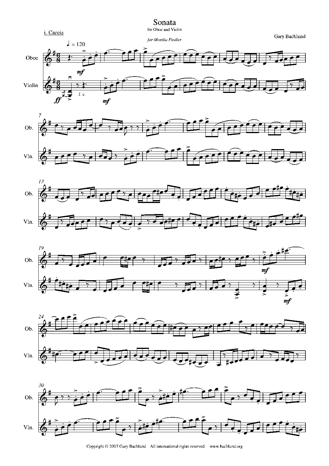 Sonata for Oboe and Violin (Bachlund, Gary) IMSLP