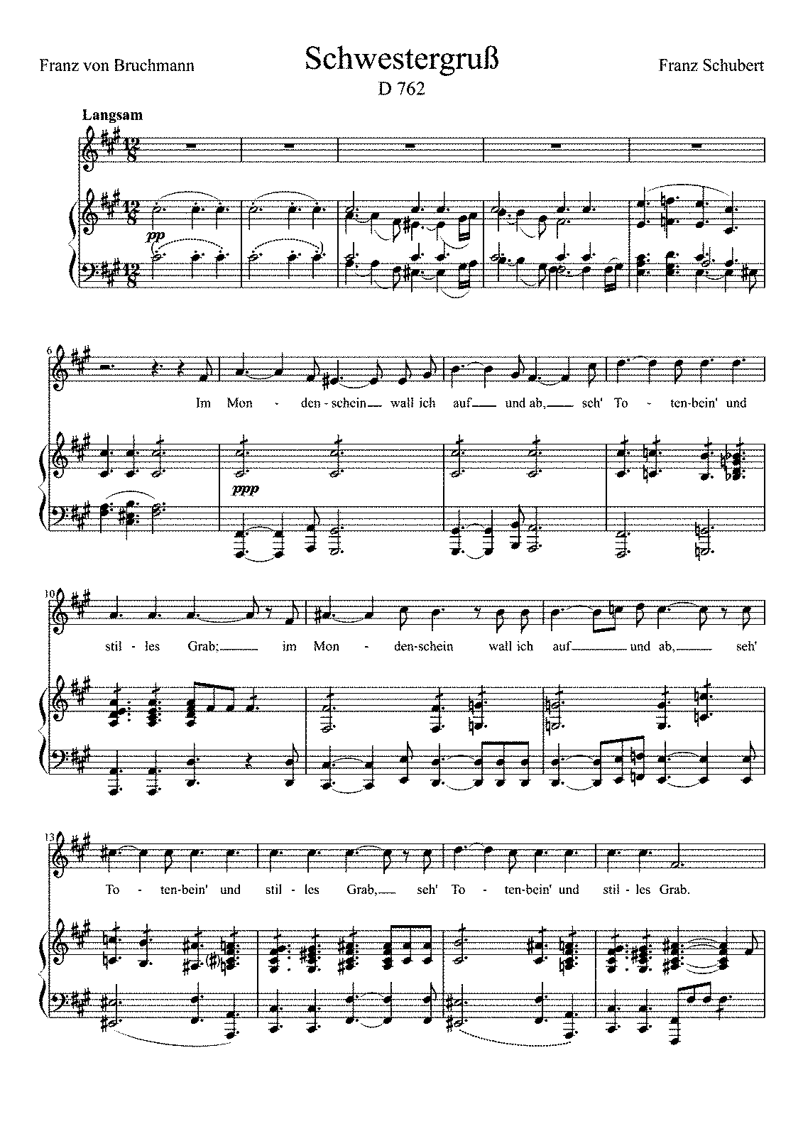 Schwestergruss, D.762 (Schubert, Franz) - IMSLP