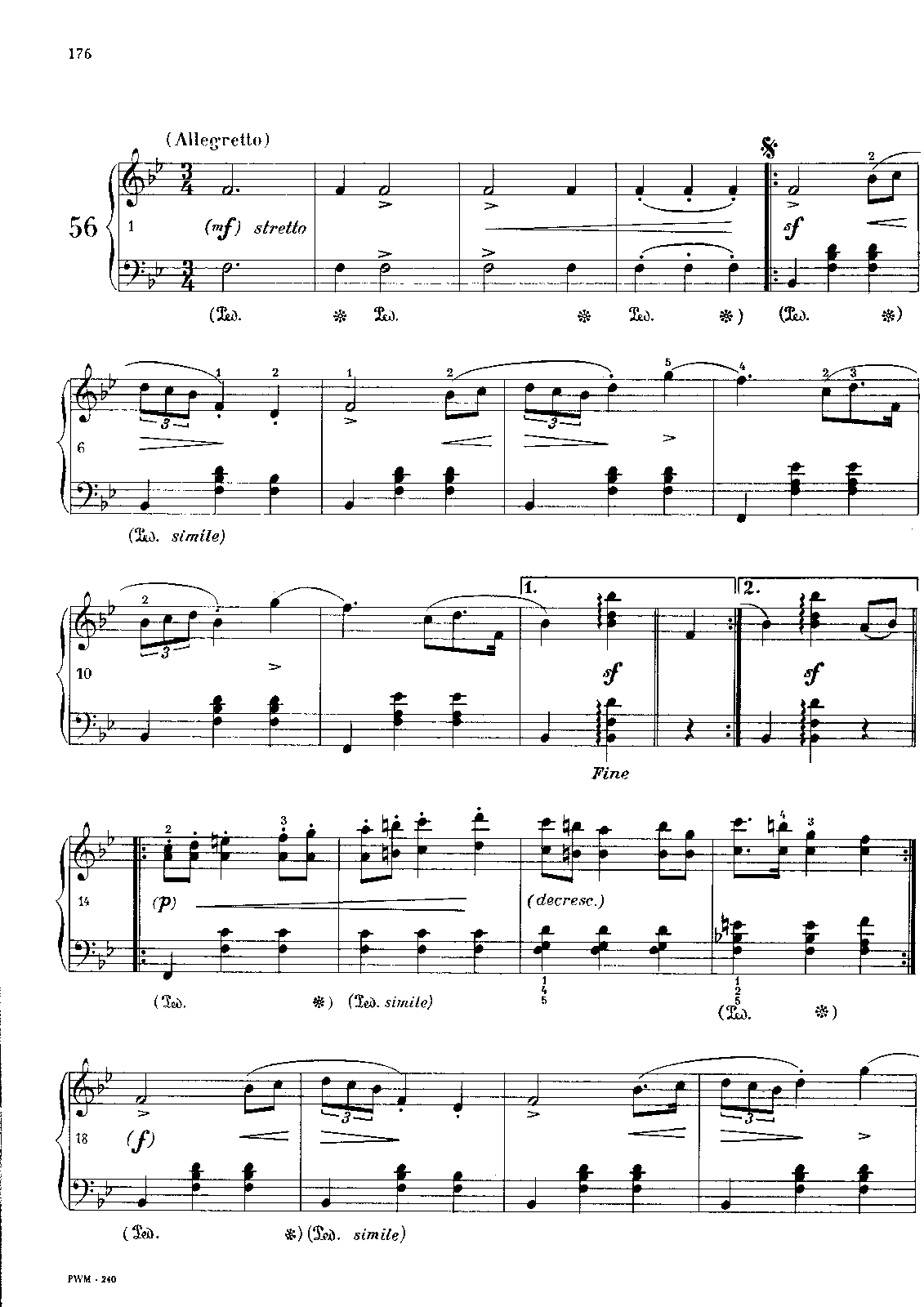 Mazurka in B-flat major