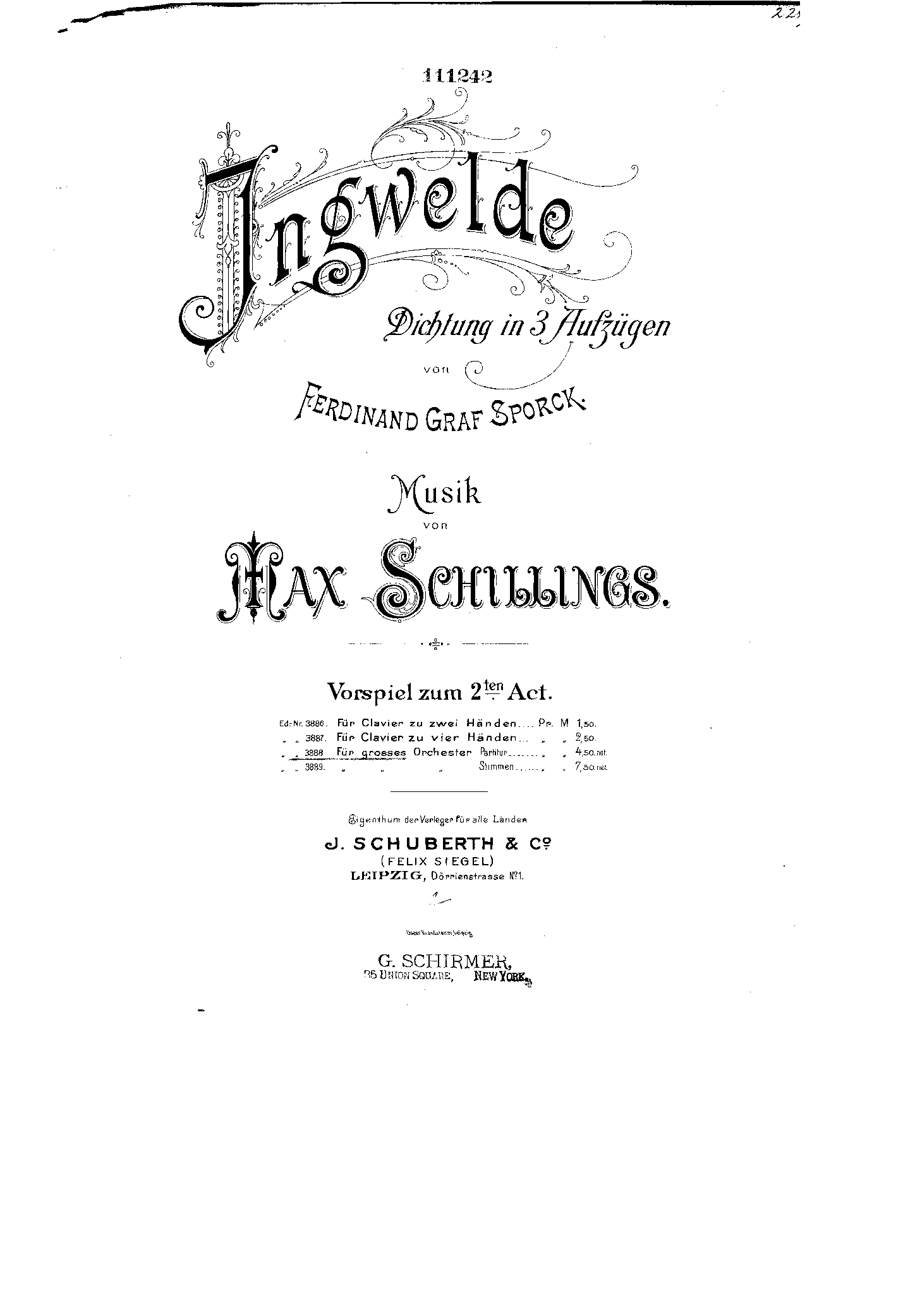Ingwelde, Op.3 (Schillings, Max von) IMSLP
