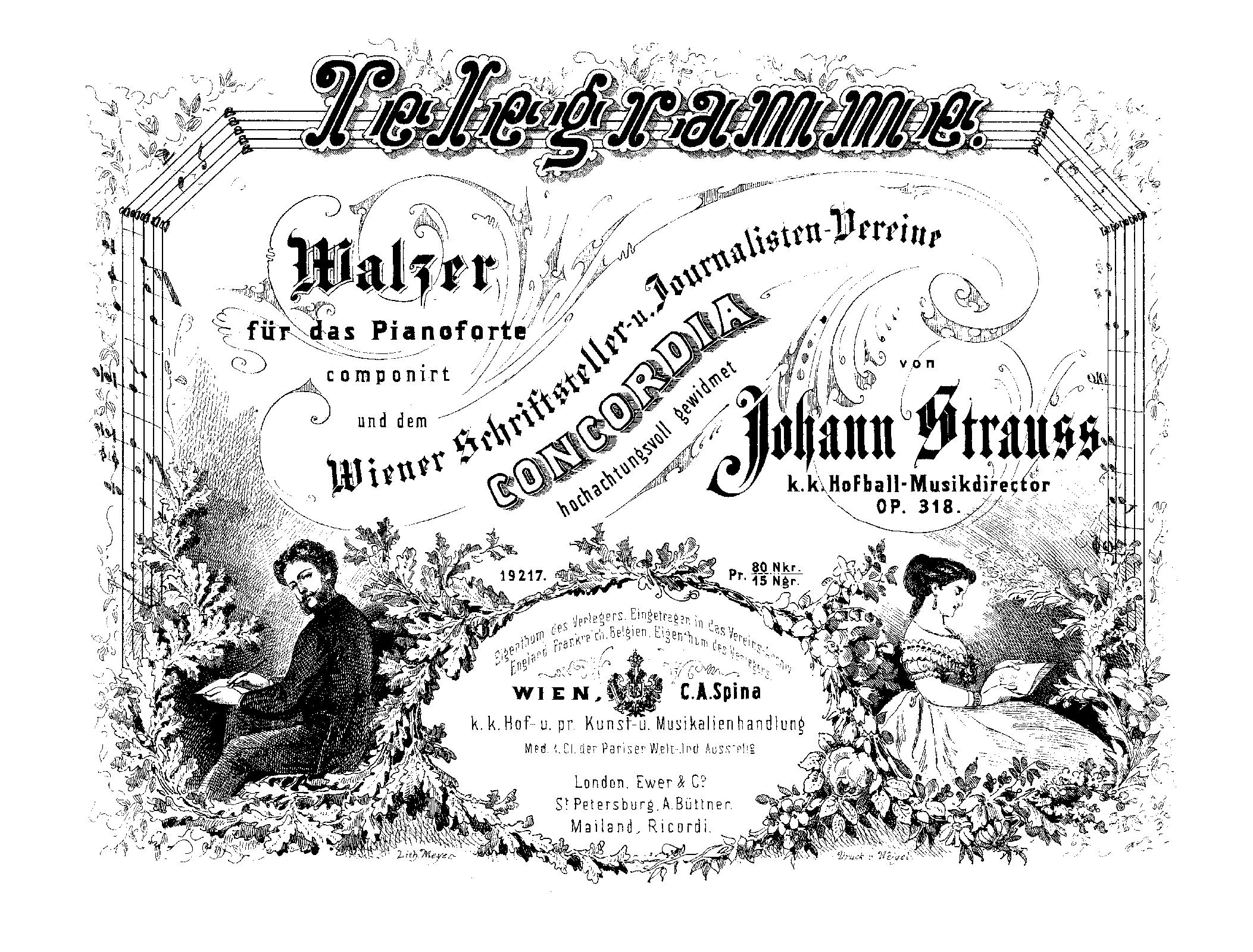 Telegramme Walzer, Op.318