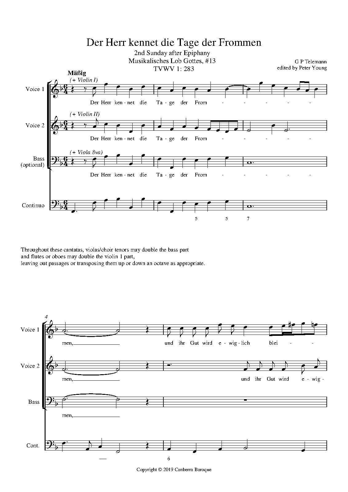 Der Herr kennet die Tage der Frommen