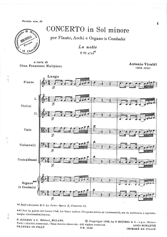 Flute Concerto in G minor