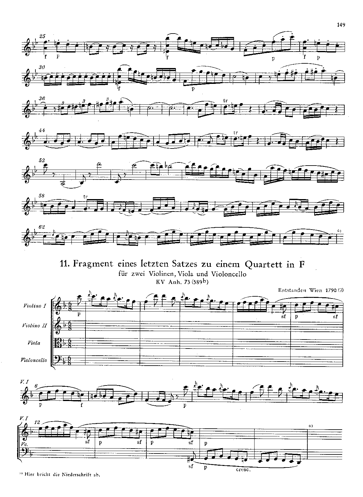 String Quartet in F major