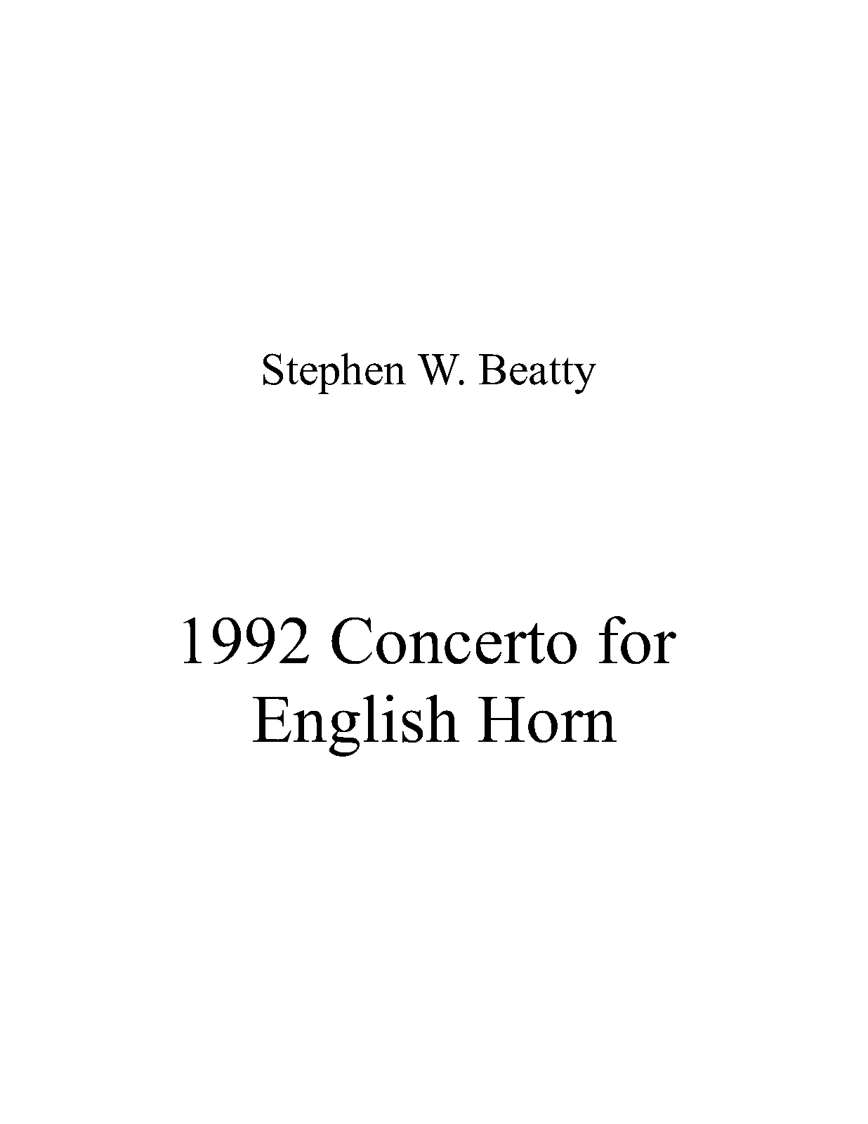 English Horn Concerto, Op.1992 (Beatty, Stephen W.) IMSLP