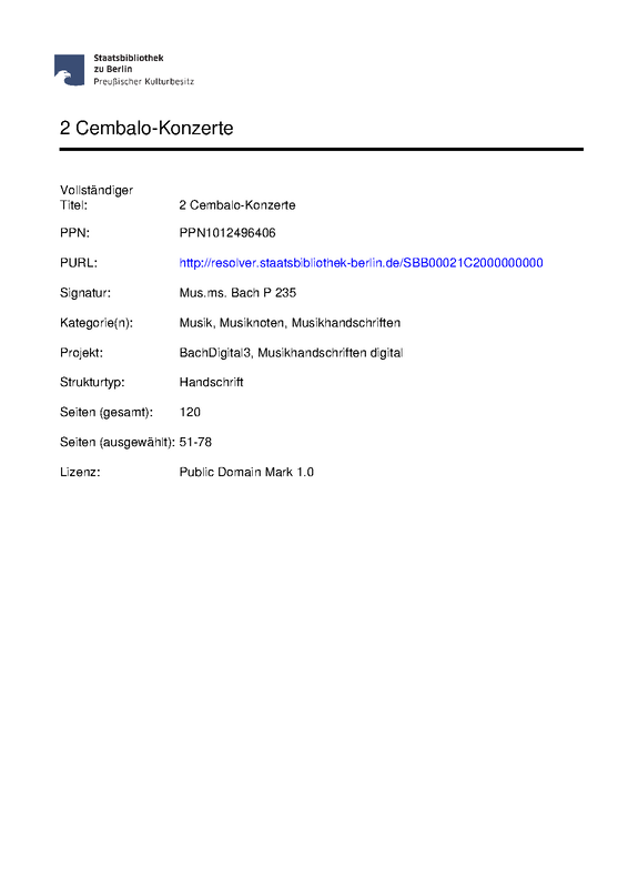 Concerto for 2 Harpsichords