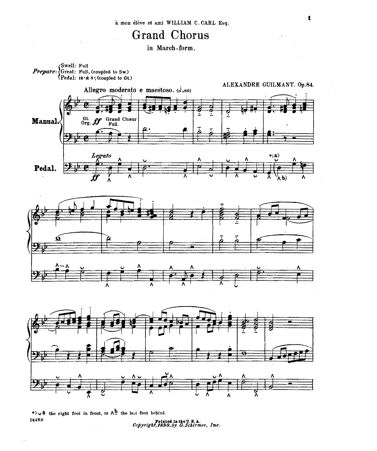 Grand Chorus In March Form, Op.84 (Guilmant, Alexandre) - IMSLP