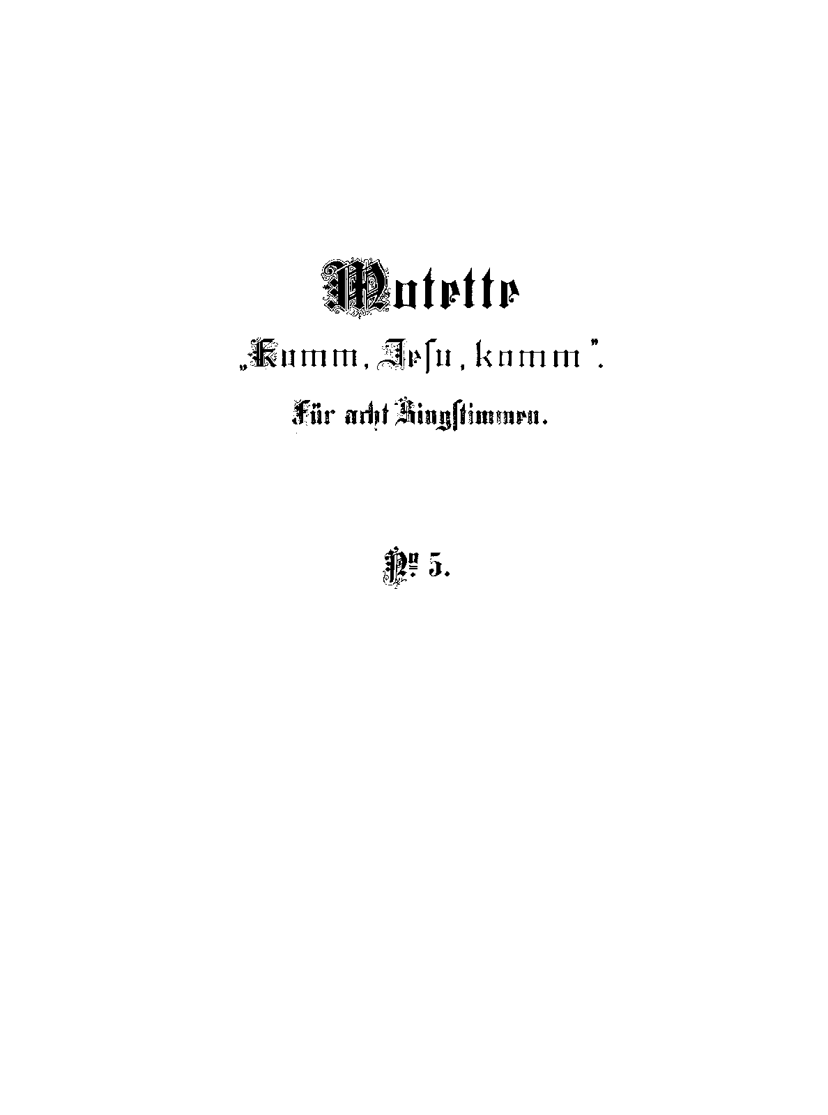 Komm, Jesu, komm