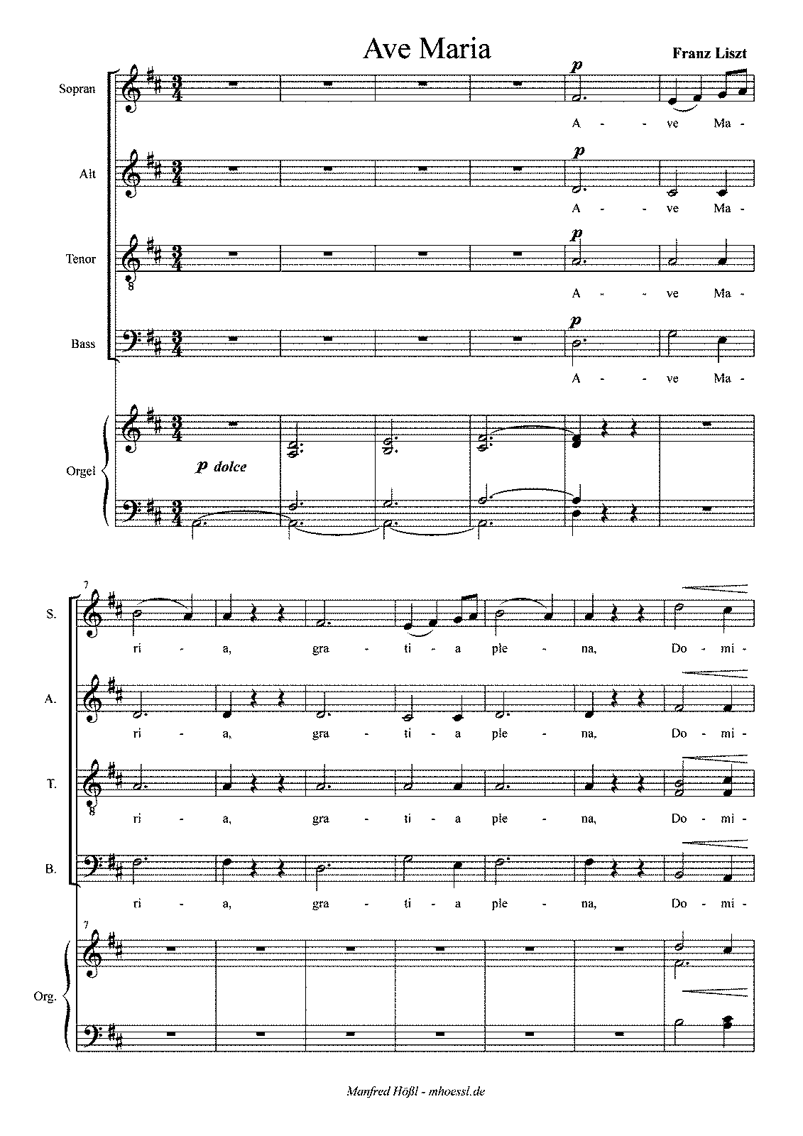 Ave Maria II, S.38 (Liszt, Franz) - IMSLP