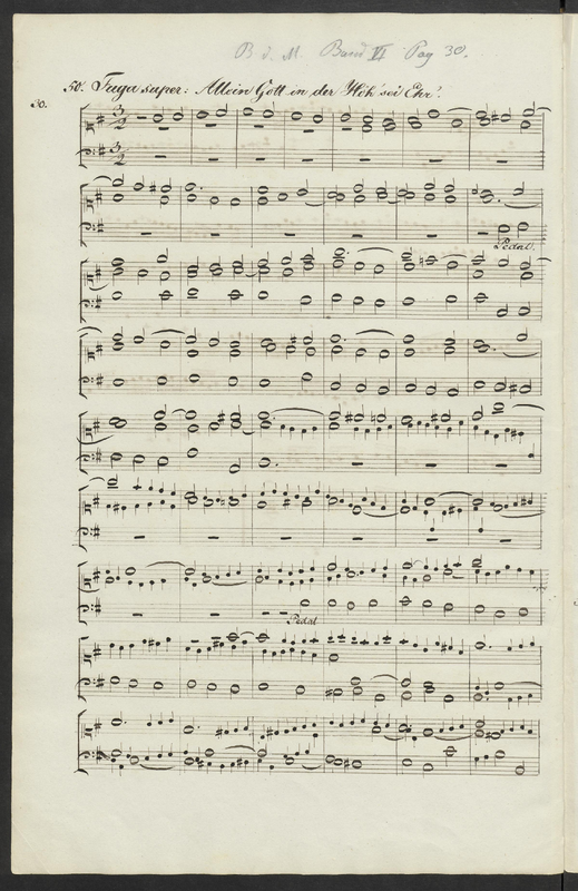 Fuga super 'Allein Gott in der Höh sei Ehr'