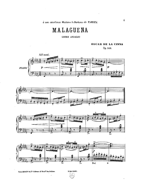 Malaguena, Op.369 (Cinna, Óscar de la) IMSLP