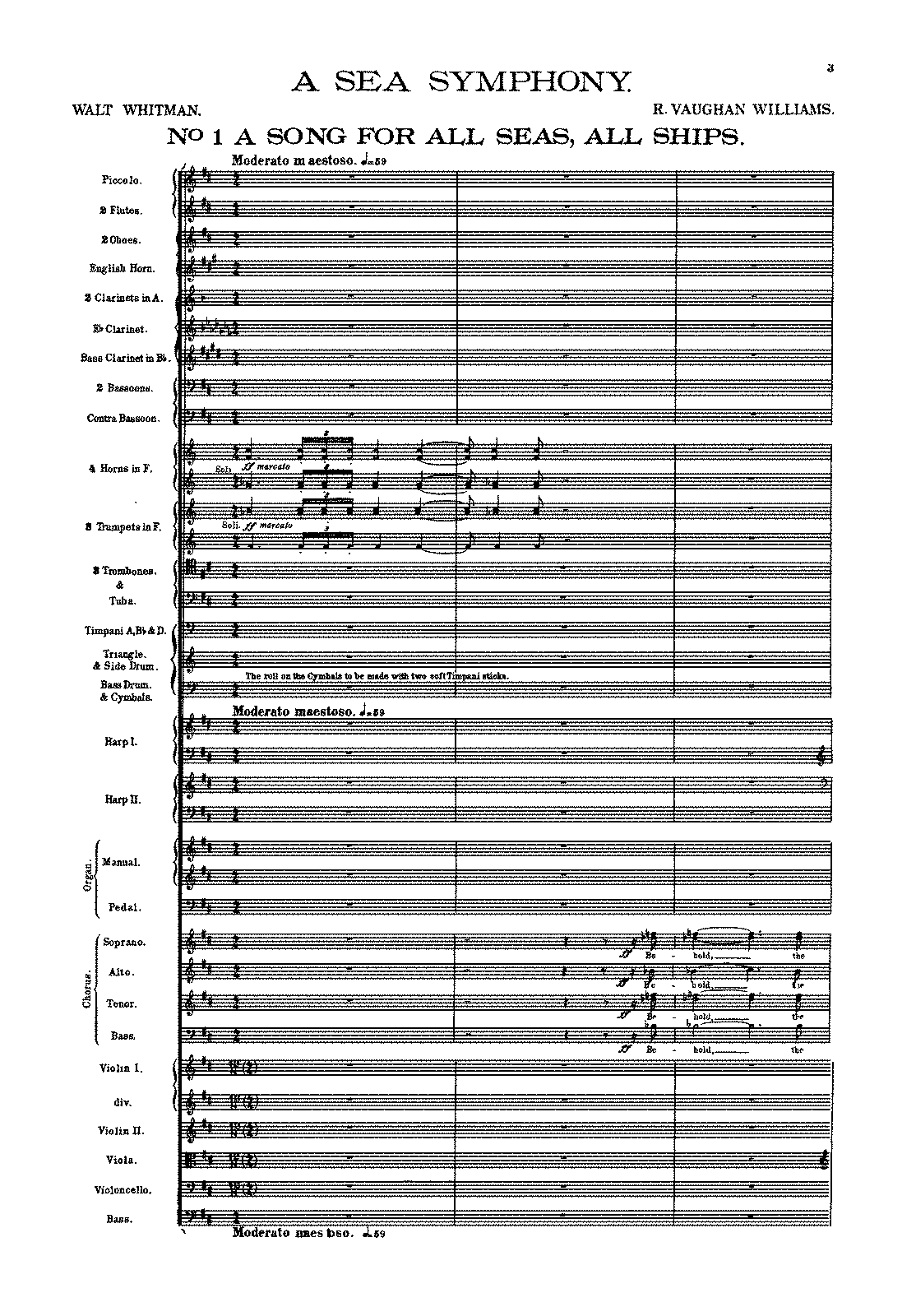 A Sea Symphony (Symphony No.1) (Vaughan Williams, Ralph) - IMSLP: Free ...