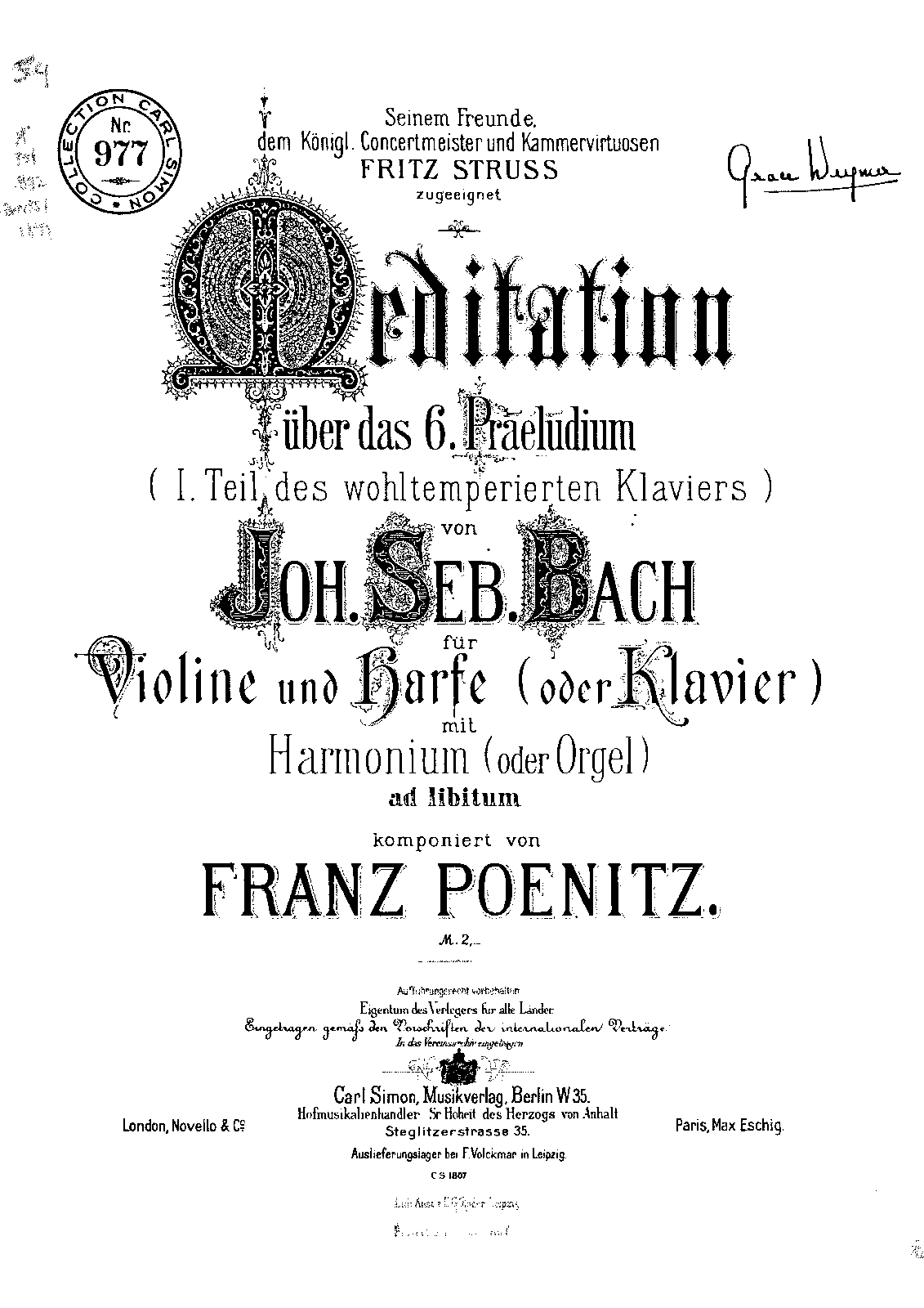 File:PMLP306444-Poenitz, Franz, Meditation on the 6th. Prelude of The Well-Tempered Clavier I, HarmPart mono.pdf
