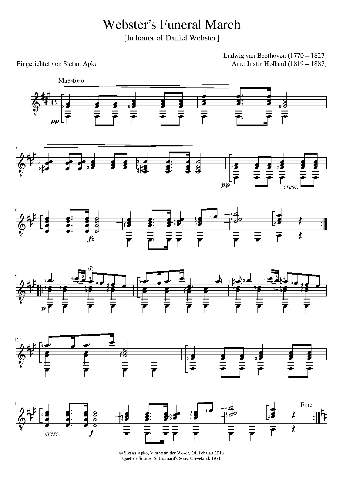 Daniel ster's Funeral March (Beethoven, Ludwig van) IMSLP