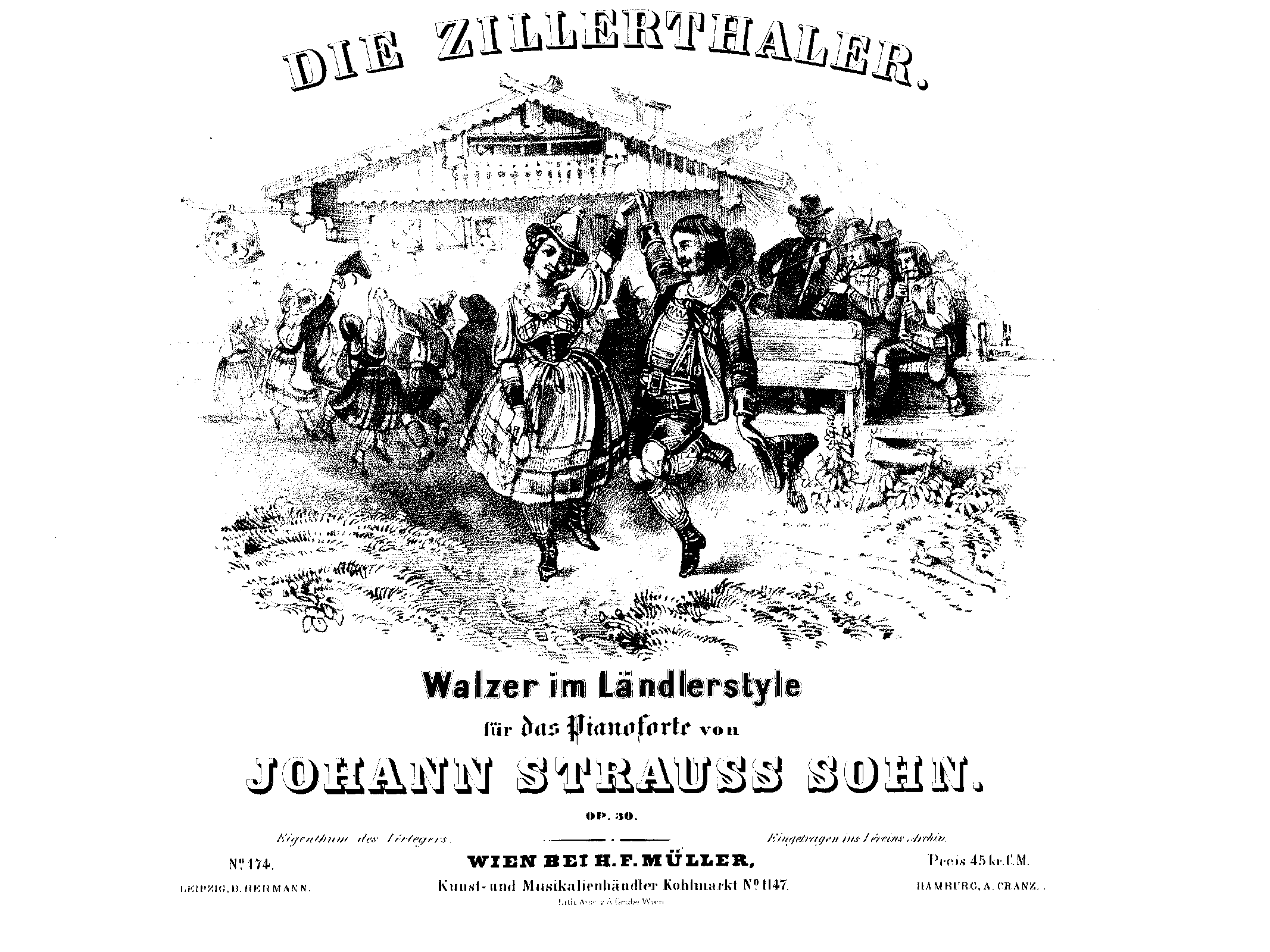 Die Zillerthaler Walzer im Ländlerstil, Op.30