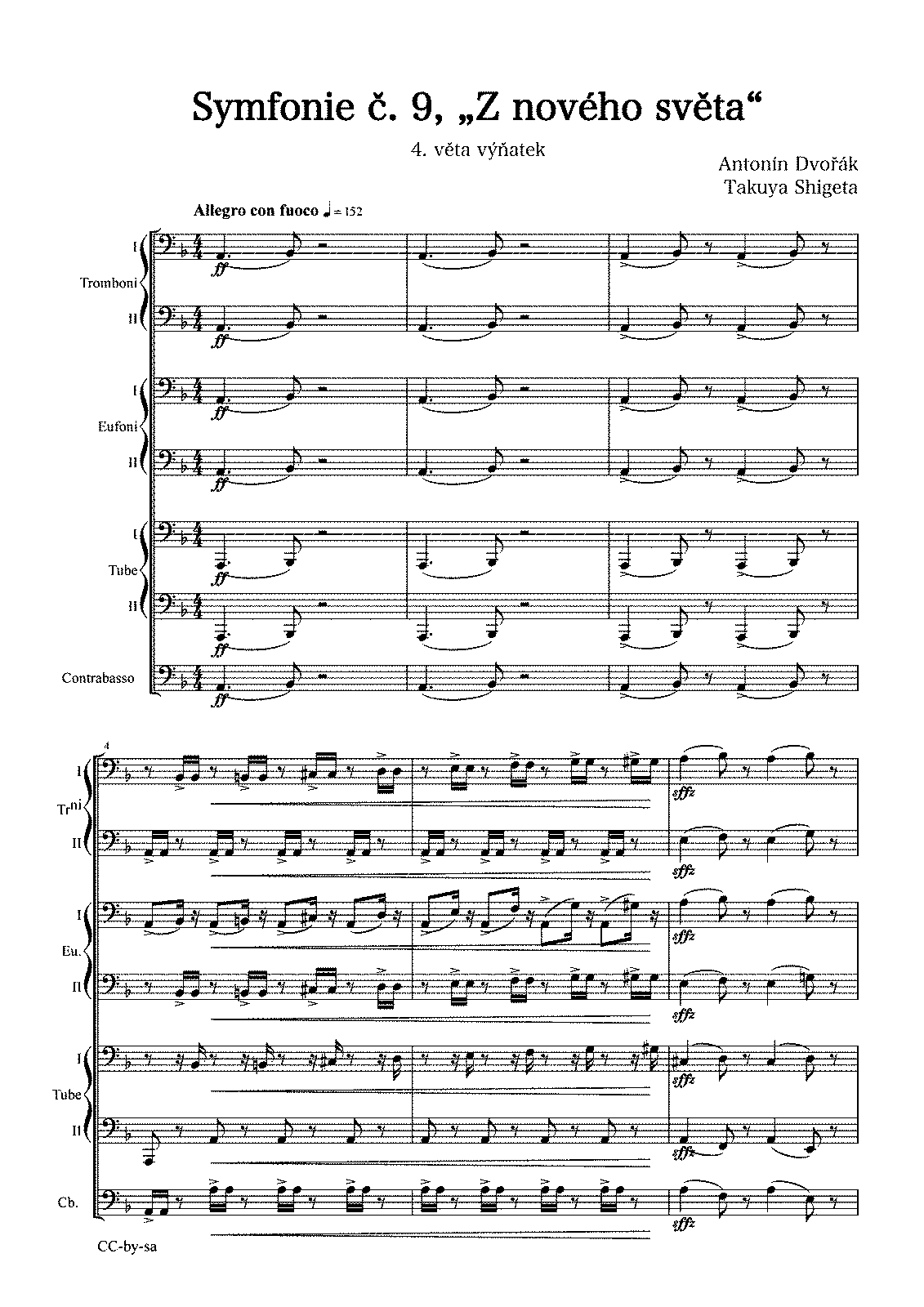 Symphony No.9, Op.95 (Dvořák, Antonín) - IMSLP: Free Sheet Music PDF ...