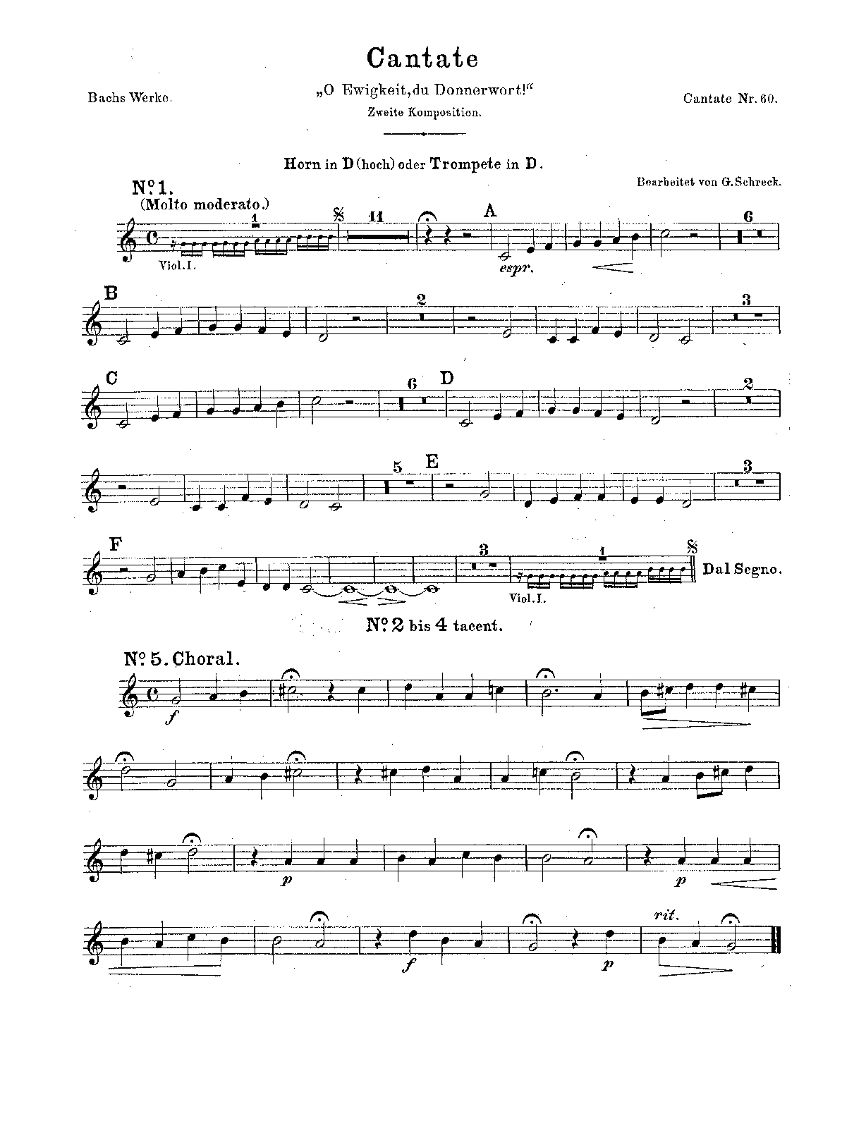 File:PMLP149306-Bach O Ewigkeit, du Donnerwort, BWV 60 - Horn or Trumpet (D).pdf