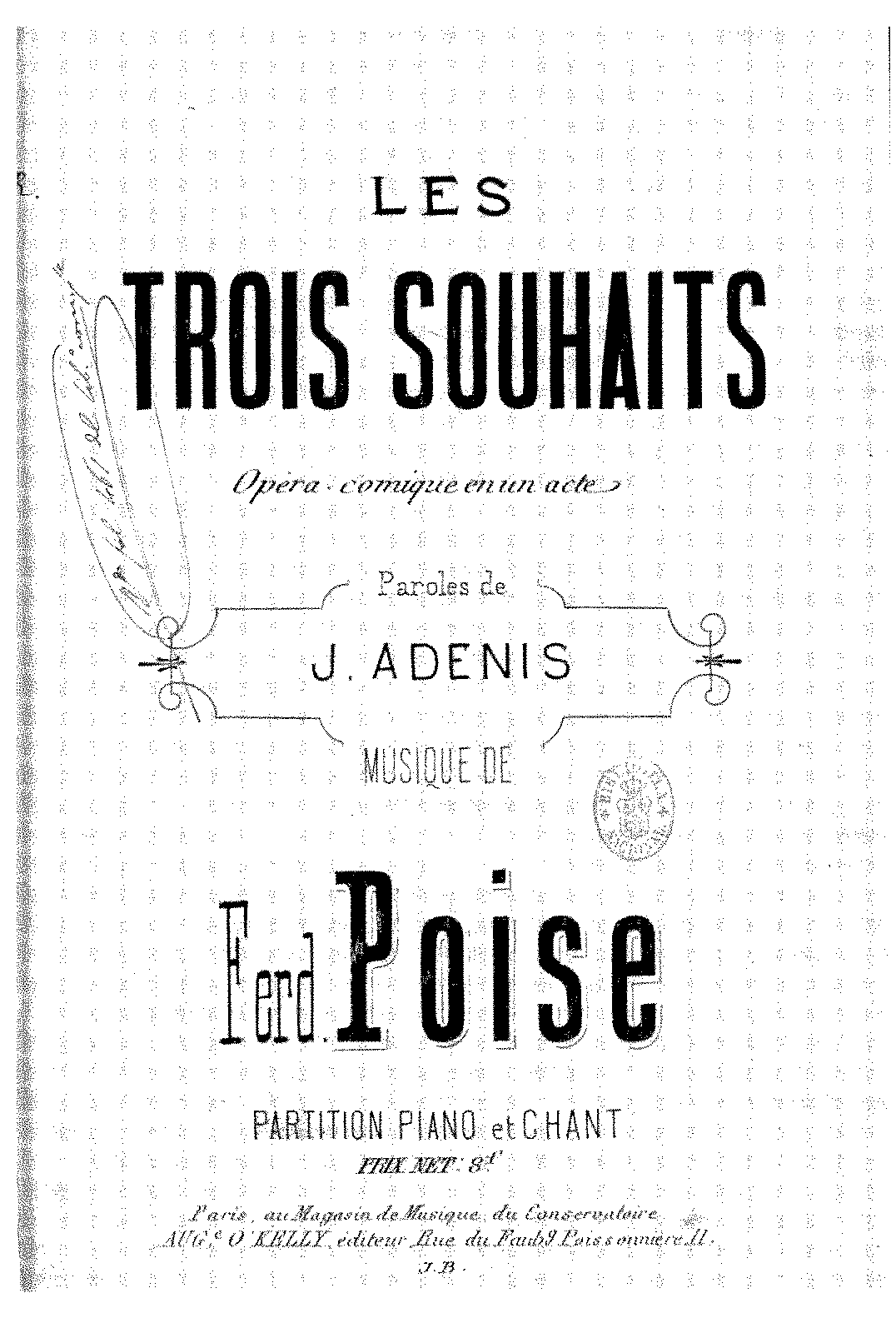 Les trois souhaits (Poise, Ferdinand) - IMSLP: Free Sheet Music PDF ...
