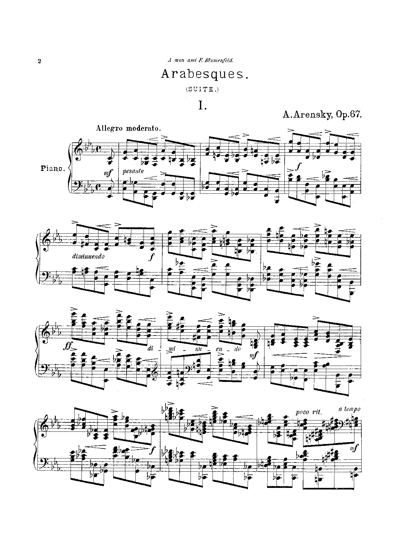 аренский сюита для фортепиано ноты. аренский. антон степанович аренский. антон степанович аренский. известные произведения антона аренского.