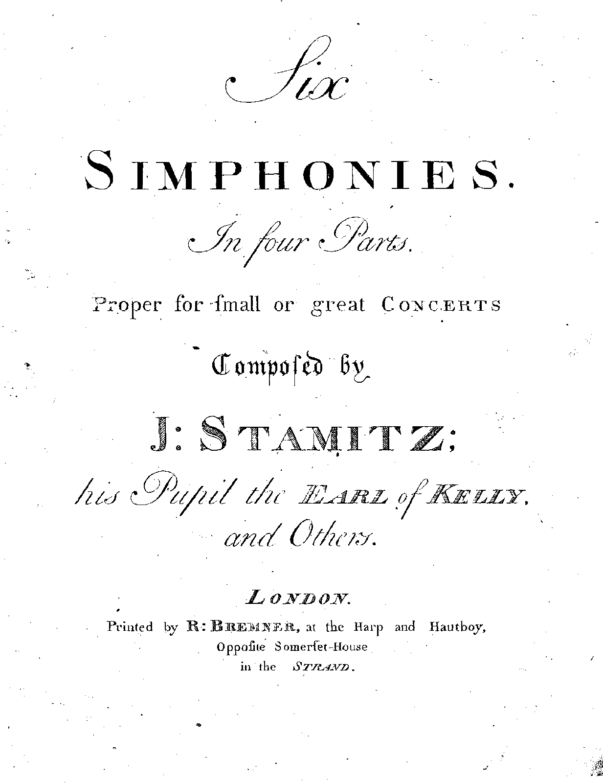 6 Symphonies in 4 Parts (Various) IMSLP