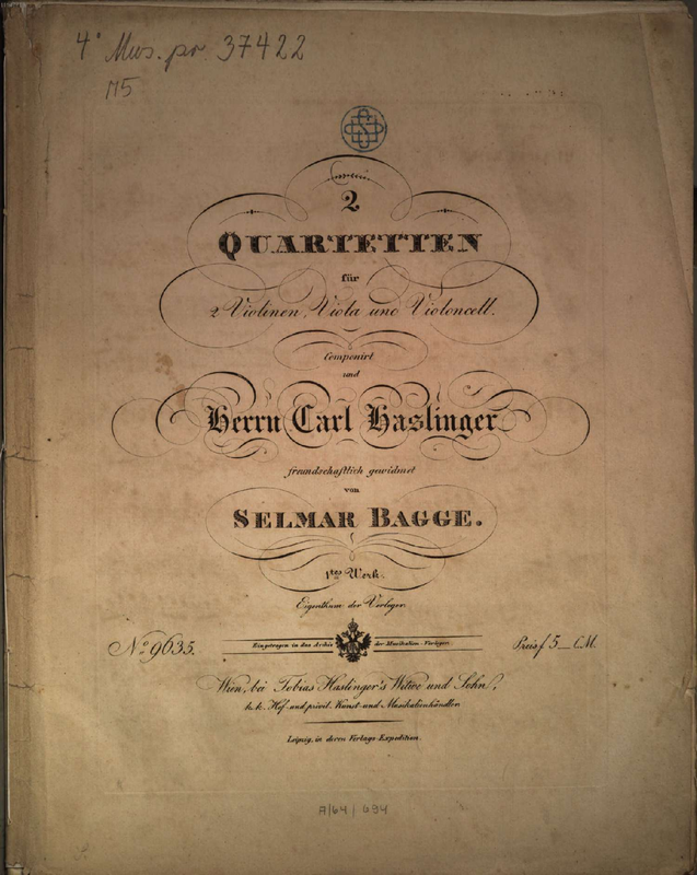 2 String Quartets, Op.1