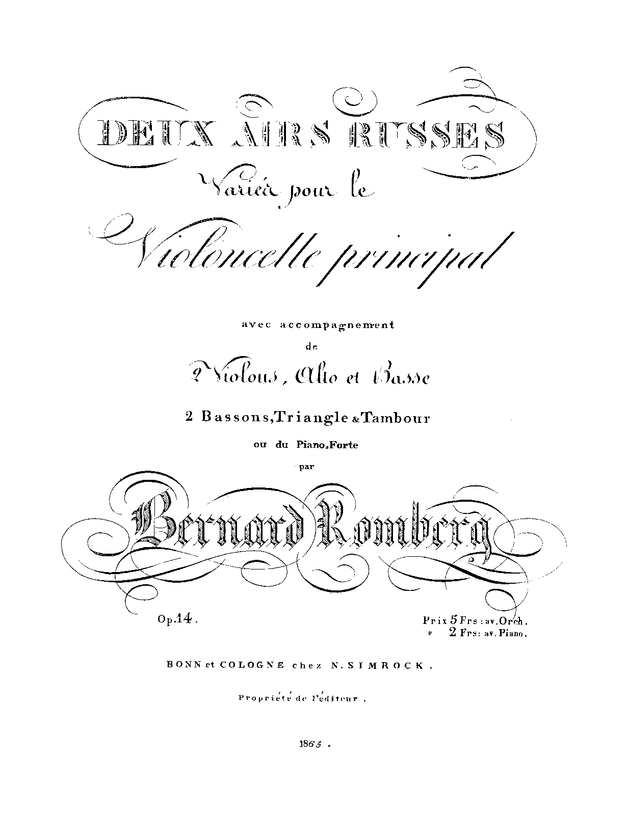 2 Airs russes variés