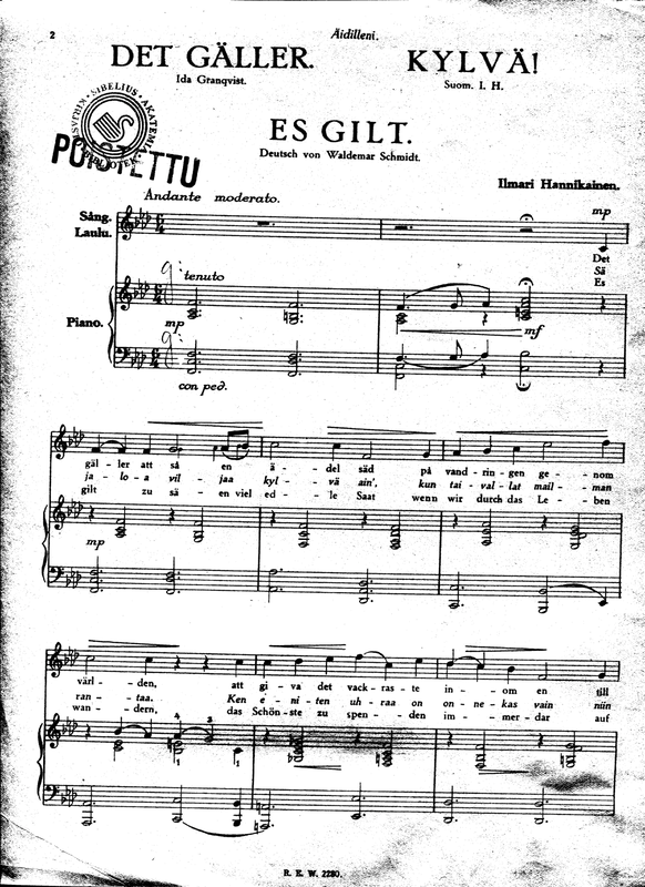 Kylvä! (Hannikainen, Ilmari) IMSLP