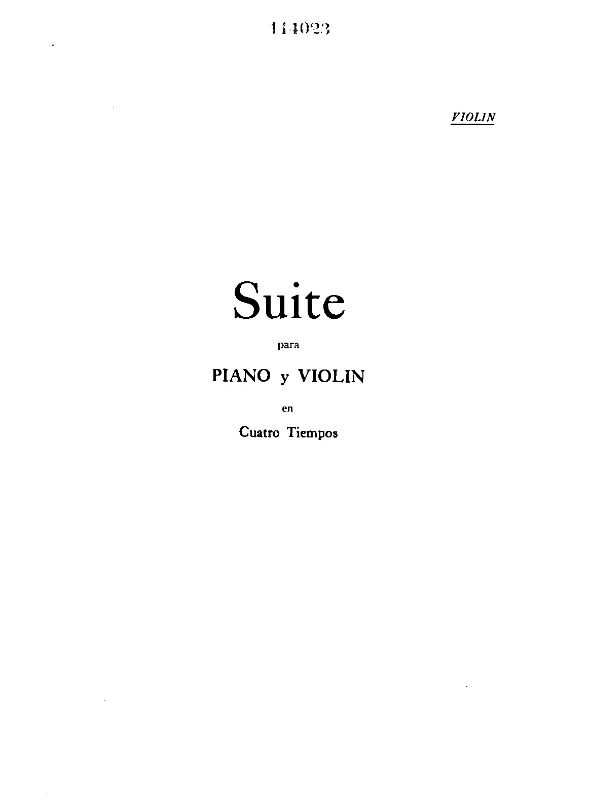 Suite for Violin and Piano (Blanck, Hubert de) IMSLP