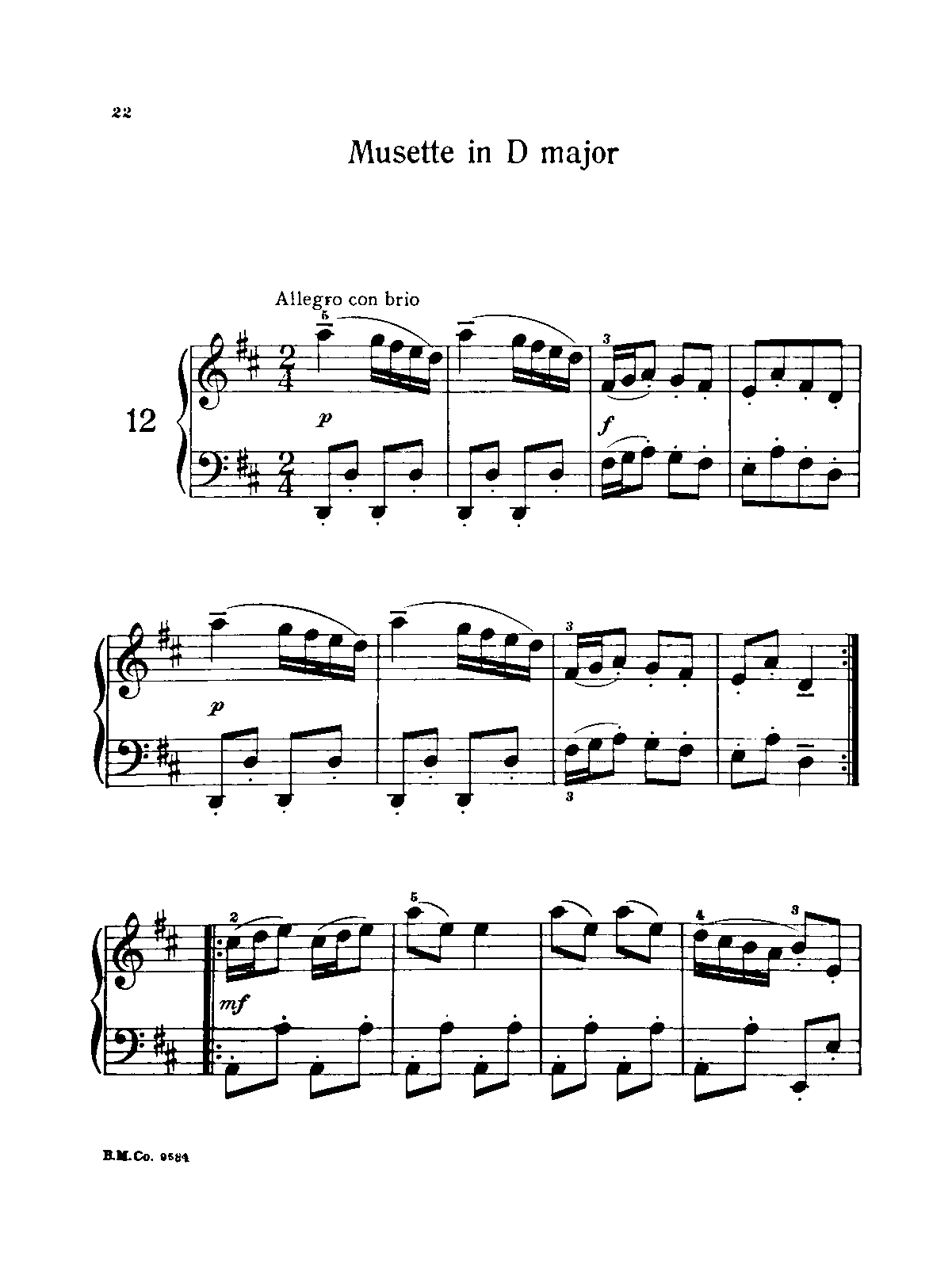 Musette in D major