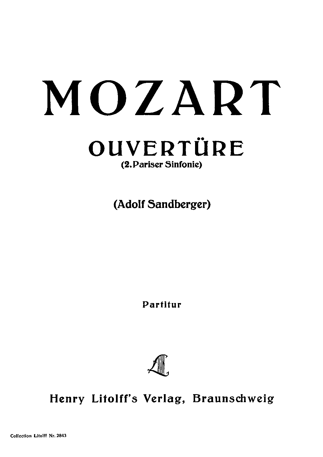 Ouverture à grand orchestre
